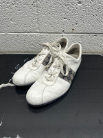 Gucci Vintage White Leather Driving Shoes 9.5