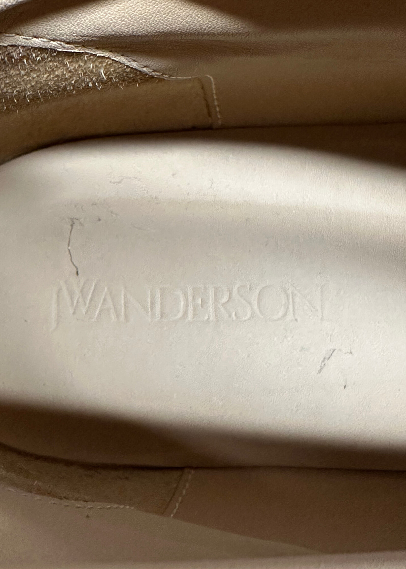 JW Anderson White Fold Over Boots 41/8