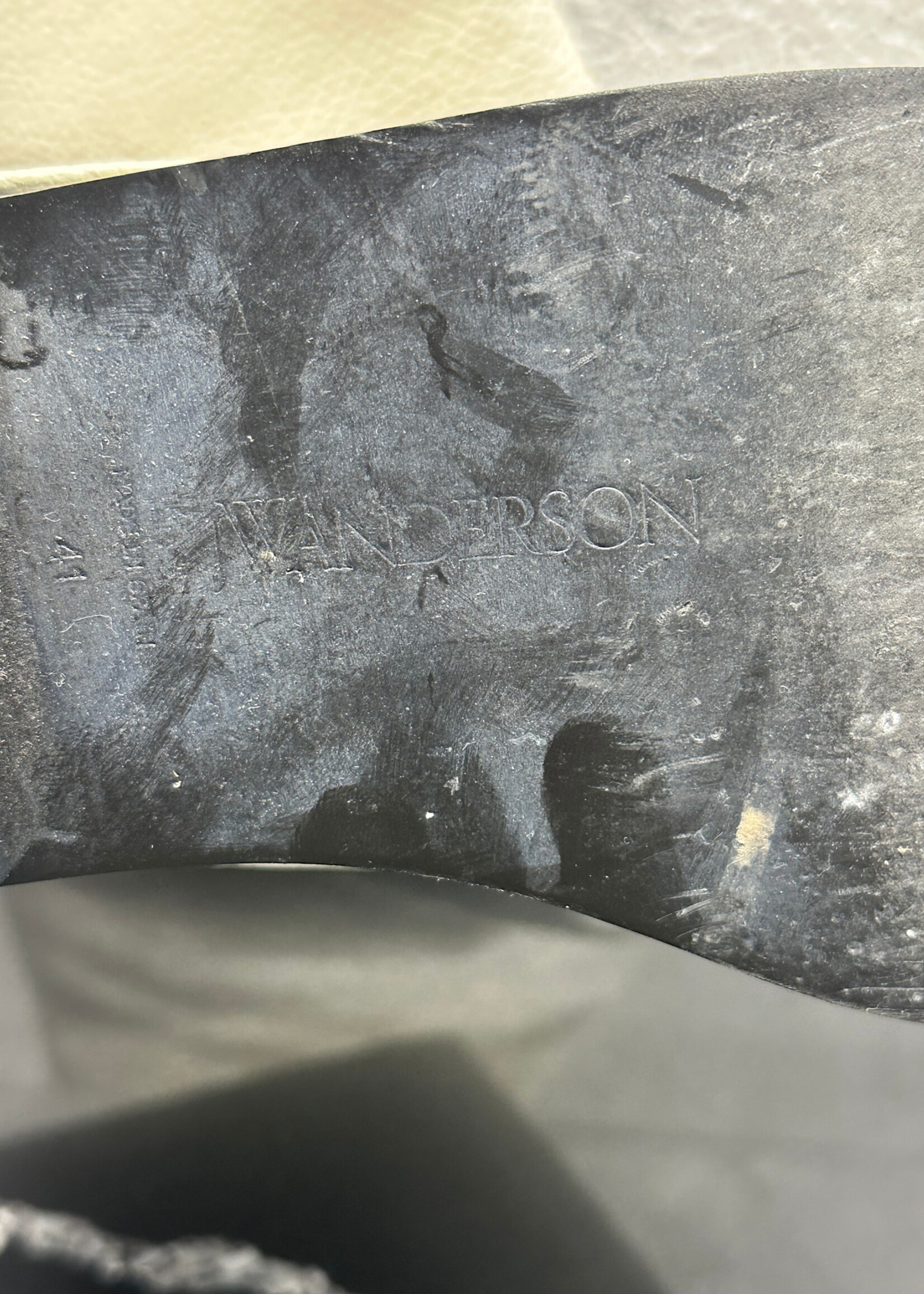 JW Anderson White Fold Over Boots 41/8