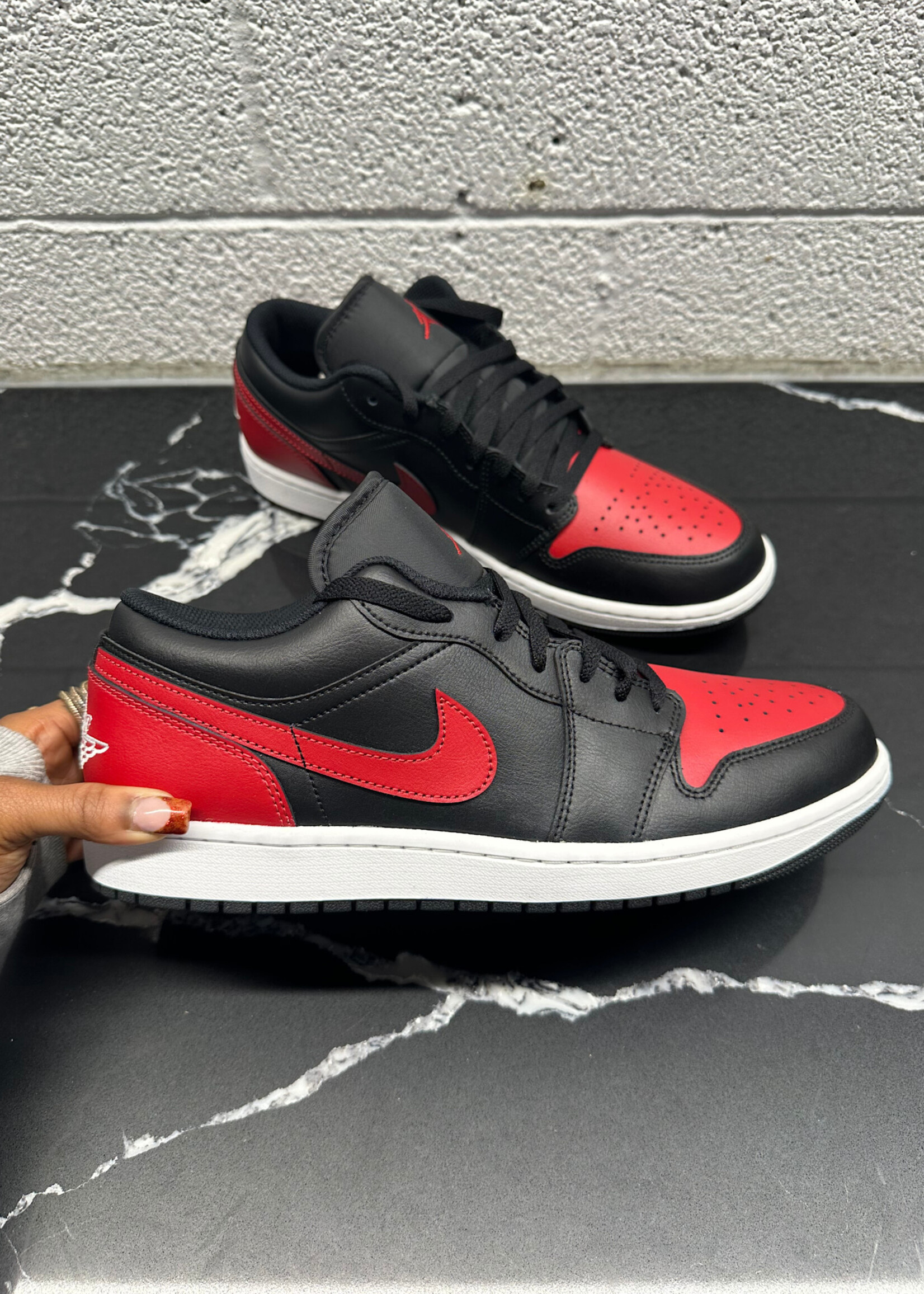 DS Jordan One Low Black Toe Sneakers 12