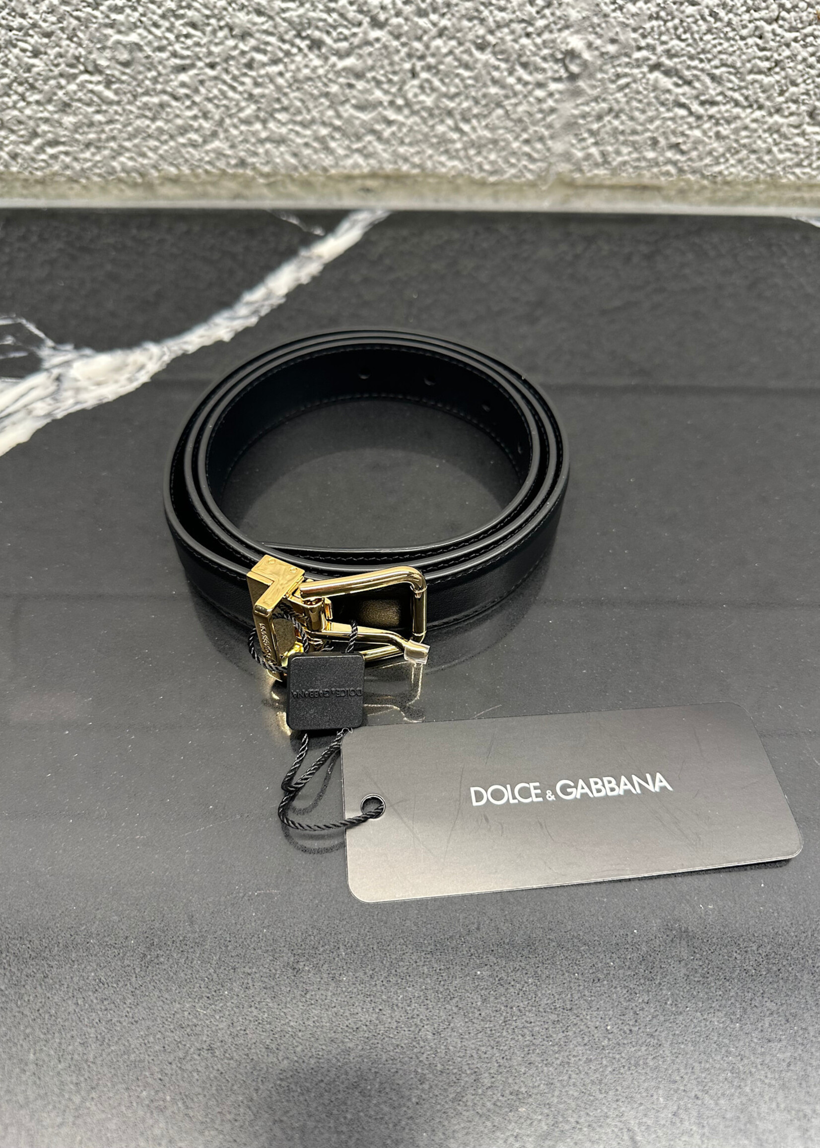 D&G Black Uniform Belt OS