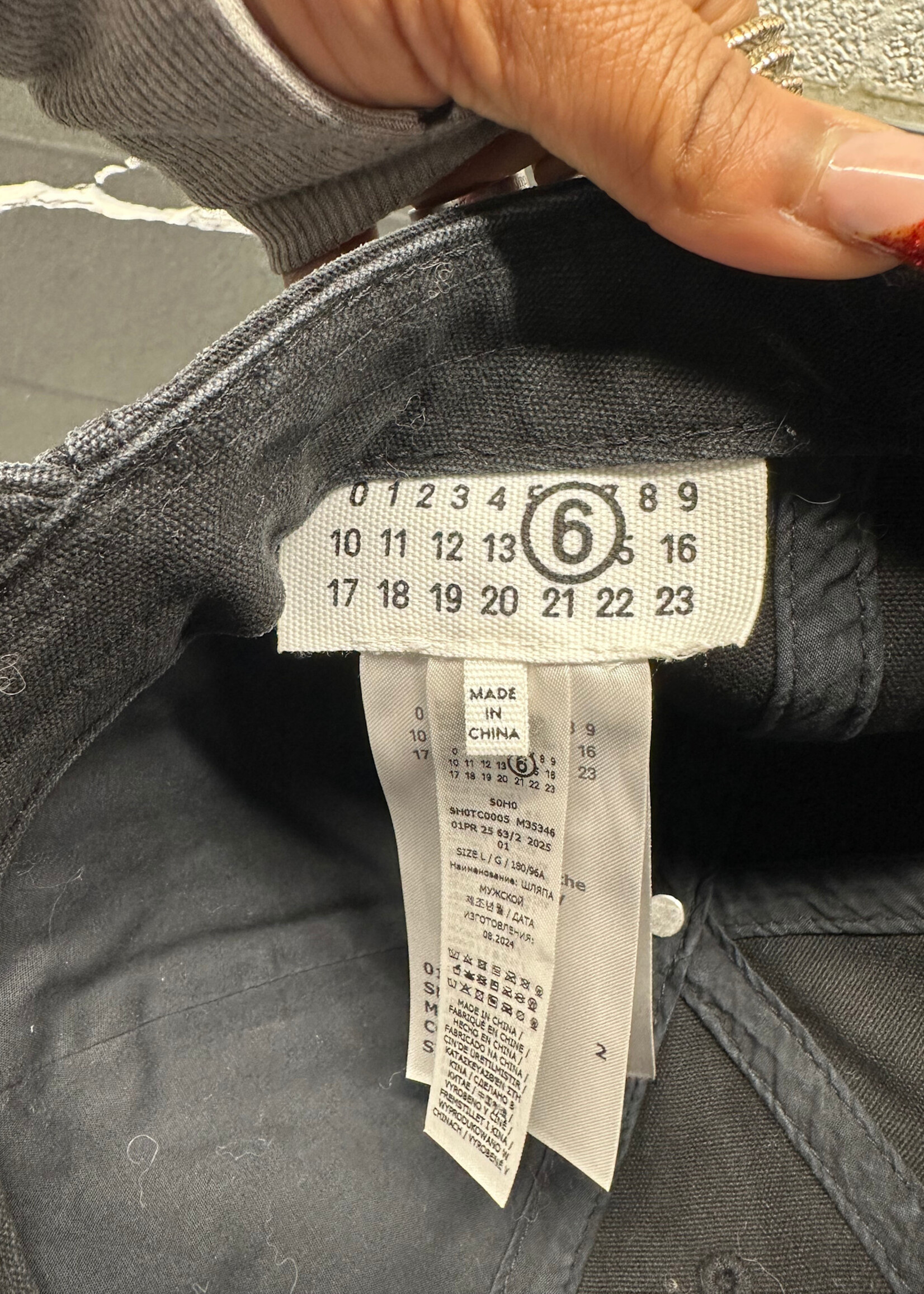 Margiela Black Dad Hat