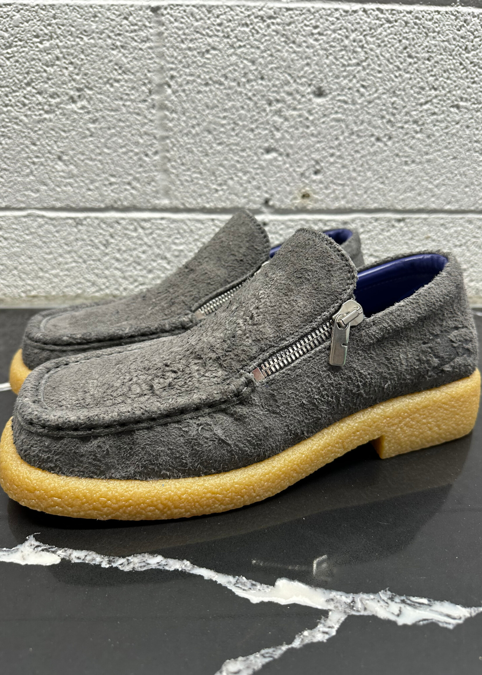 Burberry Prosum Gray Suede Chance Loafers 42/9