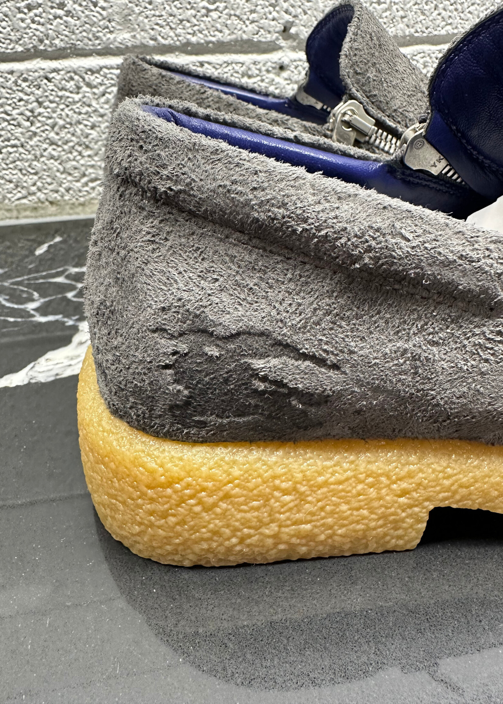 Burberry Prosum Gray Suede Chance Loafers 42/9