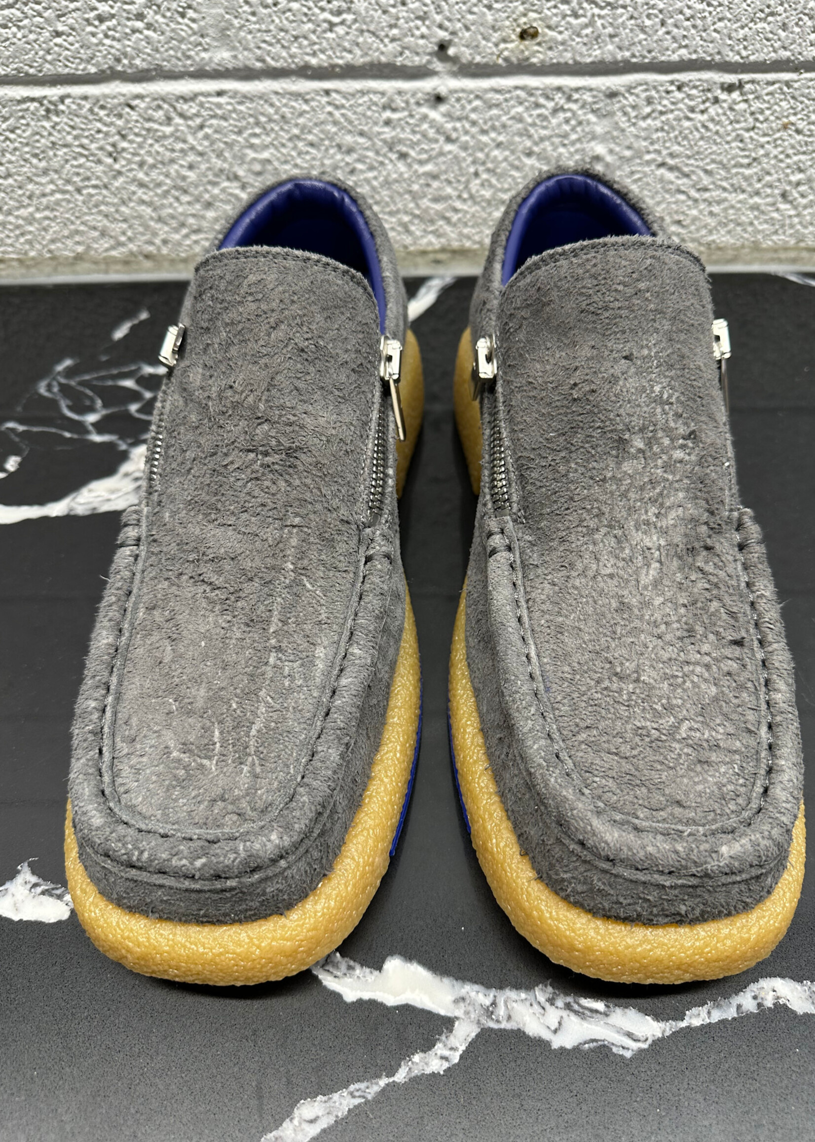 Burberry Prosum Gray Suede Chance Loafers 42/9