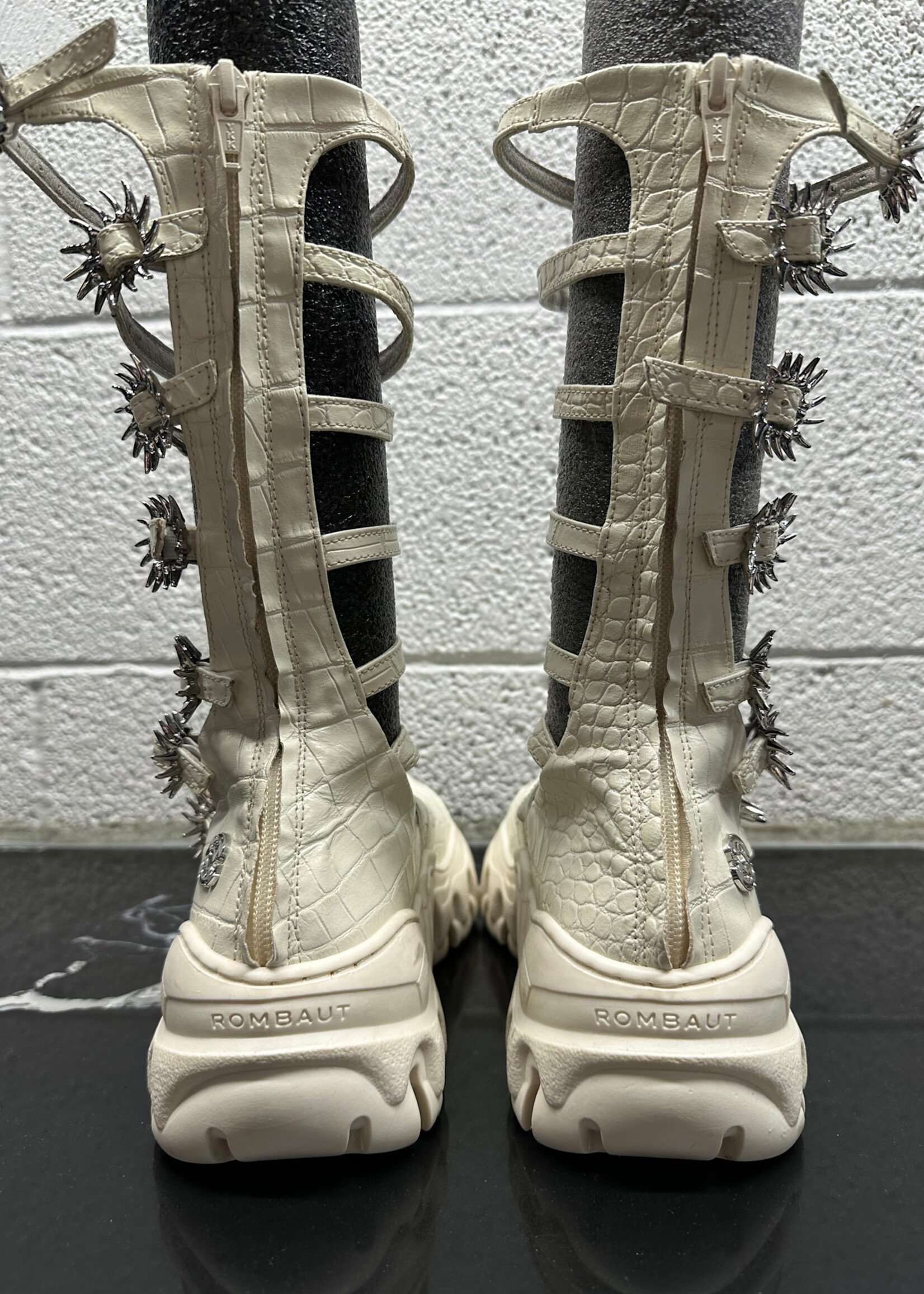 Rombaut White Croc Maryjanes 36/6