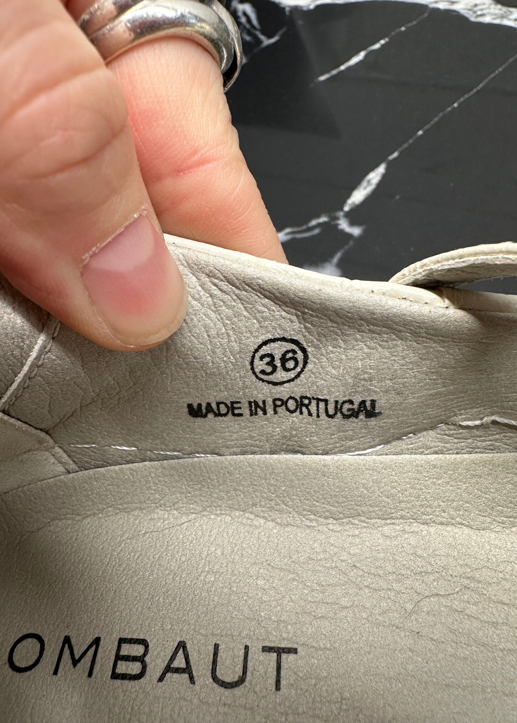 Rombaut White Croc Maryjanes 36/6