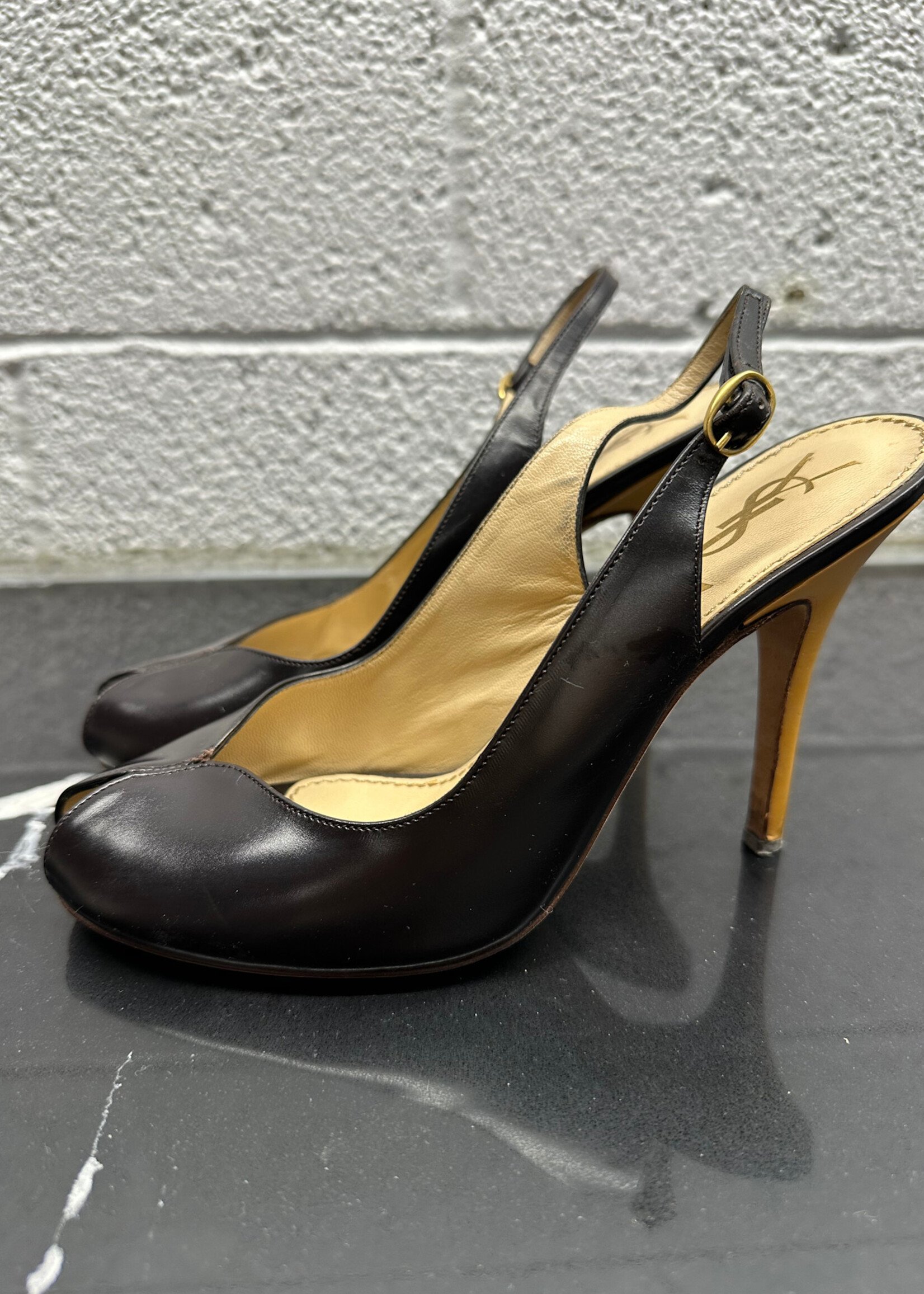 YSL Vintage Peep Toes 36.5/6.5
