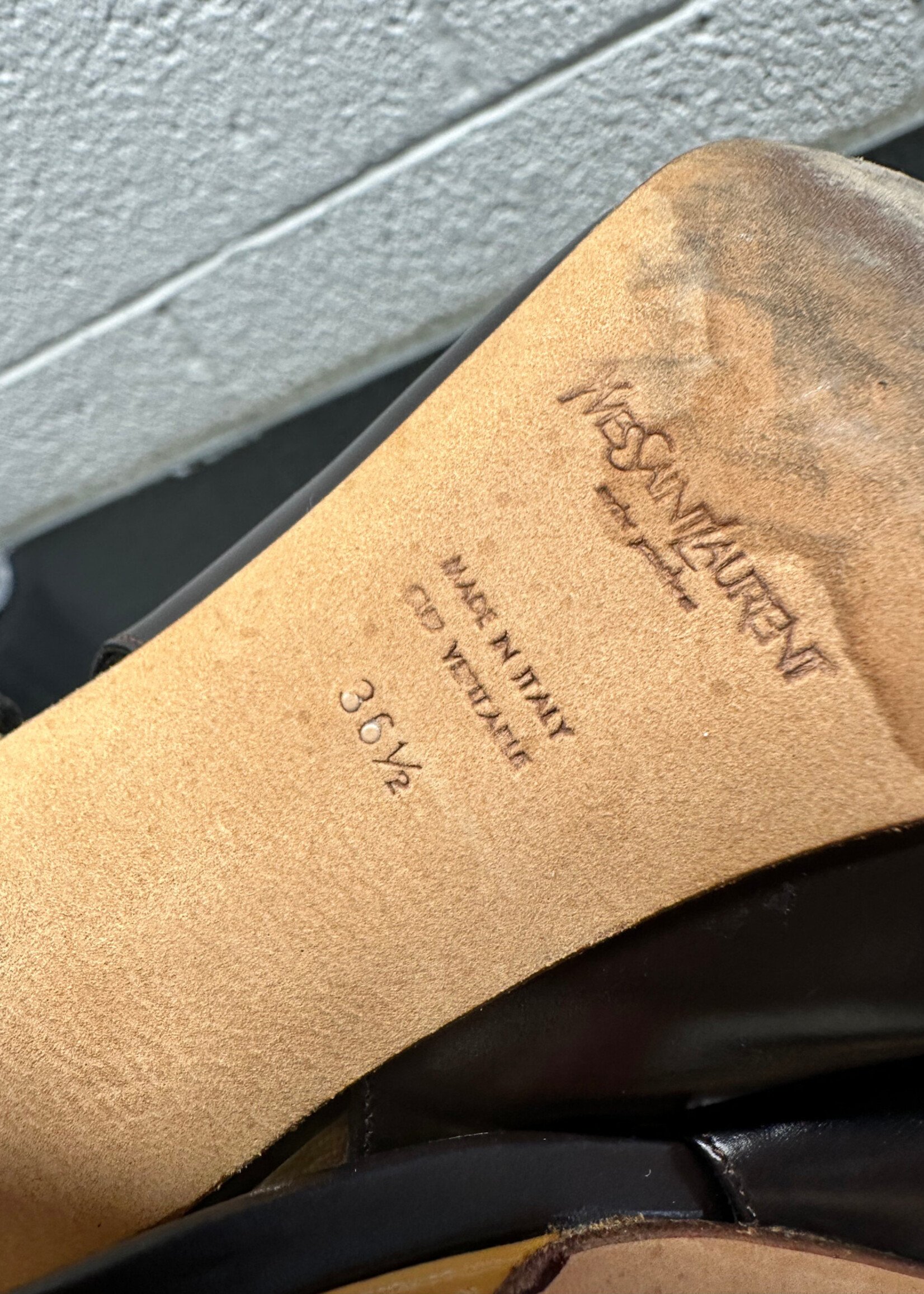 YSL Vintage Peep Toes 36.5/6.5