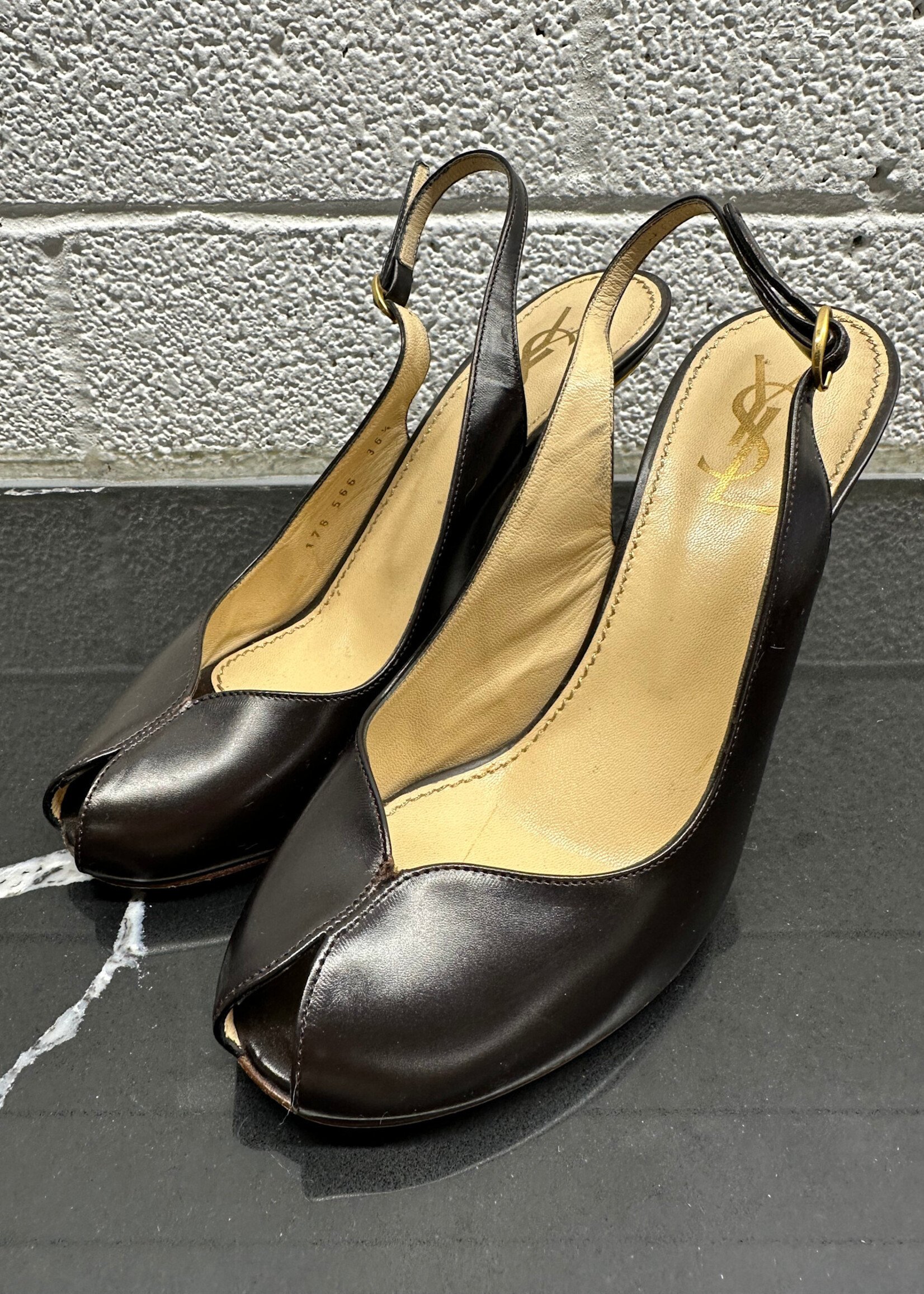 YSL Vintage Peep Toes 36.5/6.5