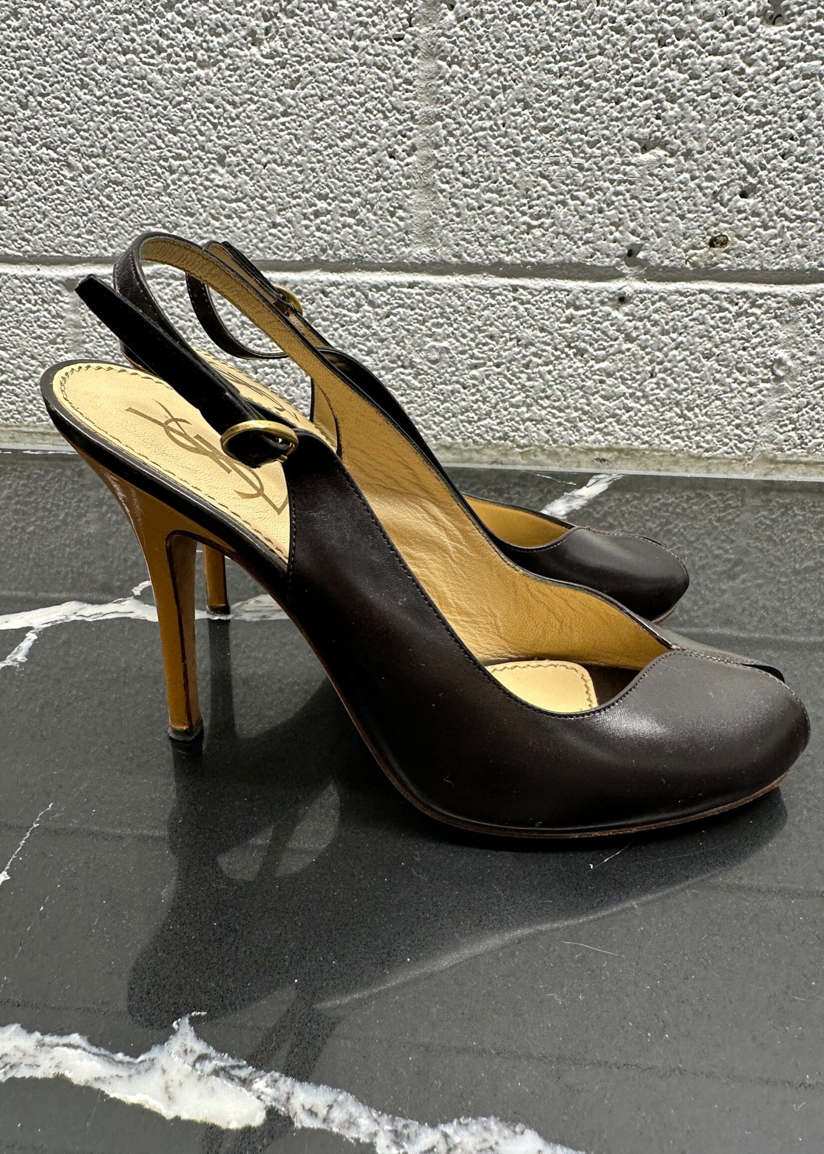 YSL Vintage Peep Toes 36.5/6.5