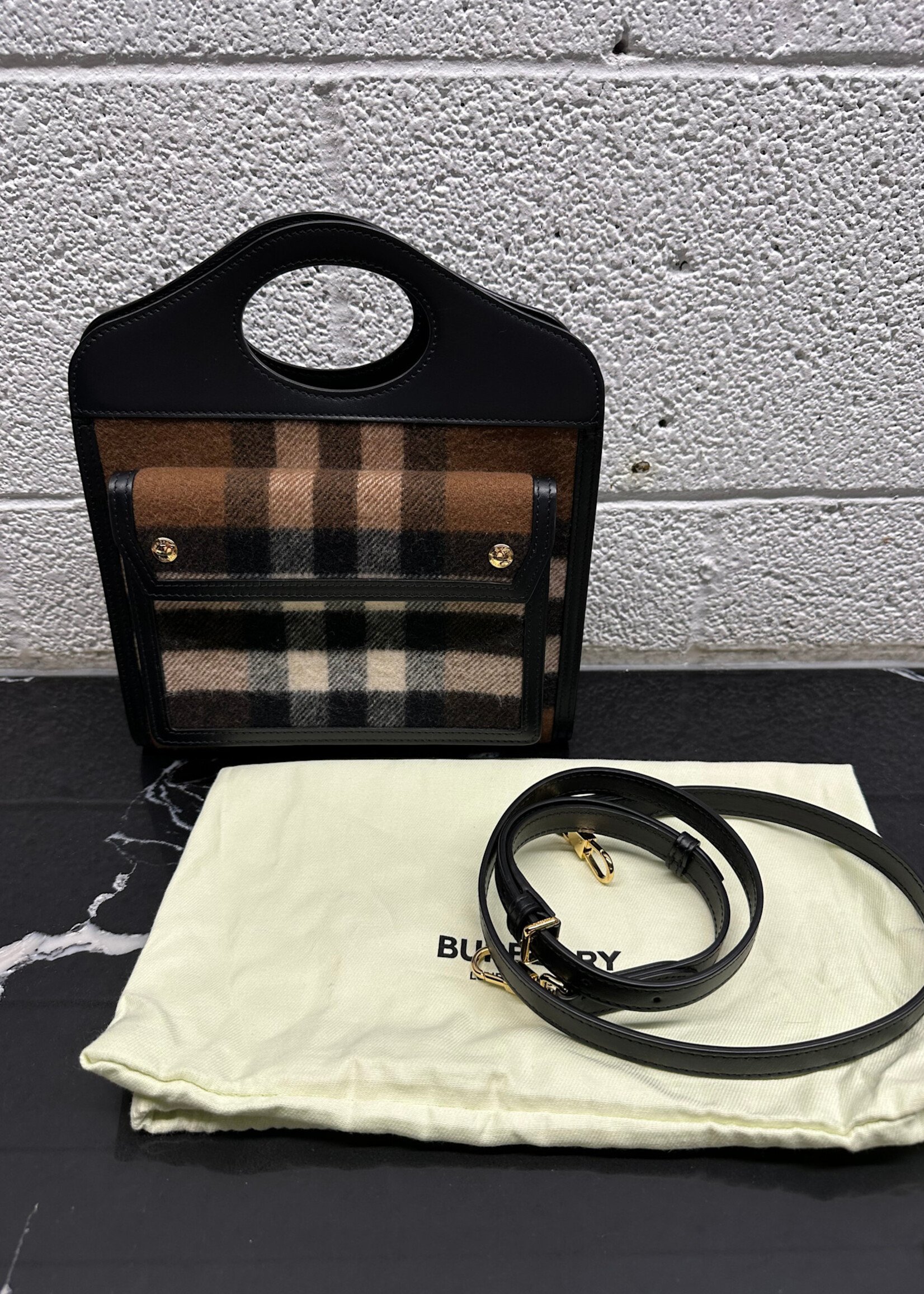 Burberry Mini Pocket Tote Shoulder Bag