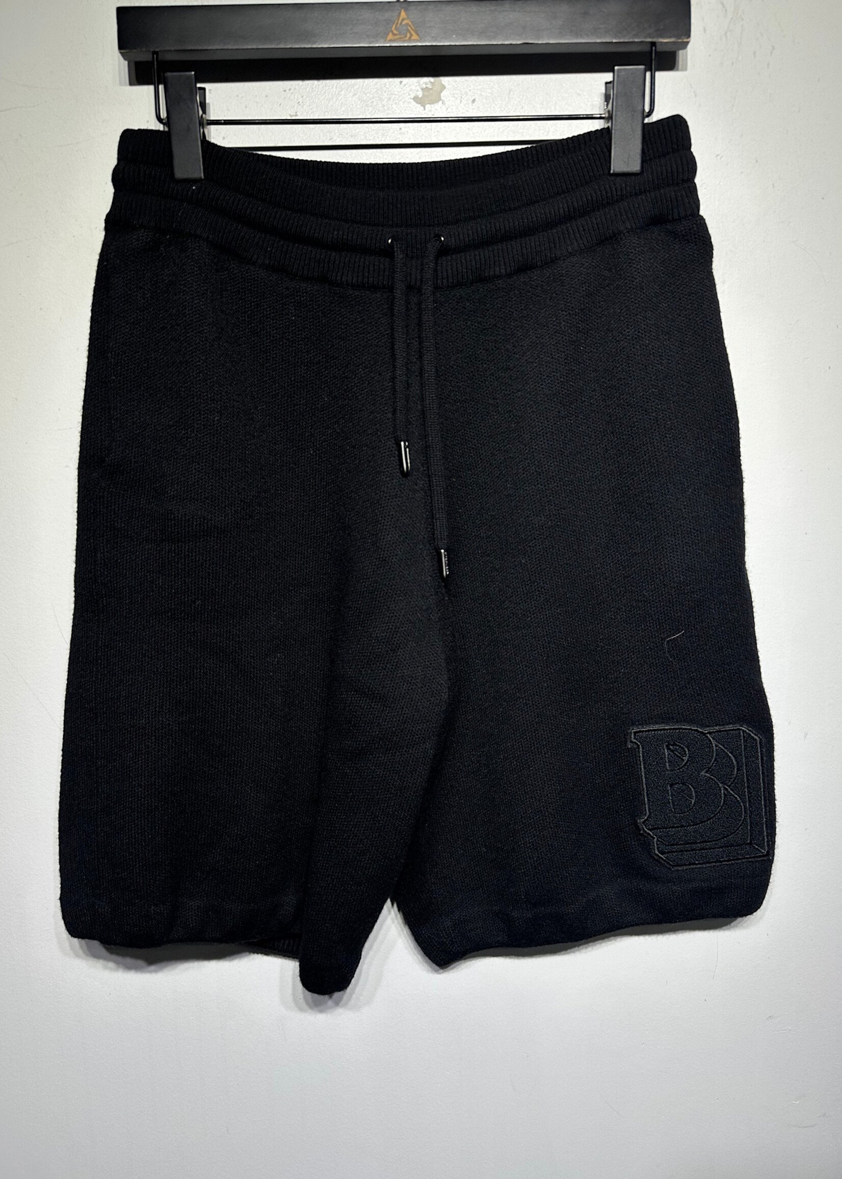 Burberry Black Wool Long Line Shorts 27-30