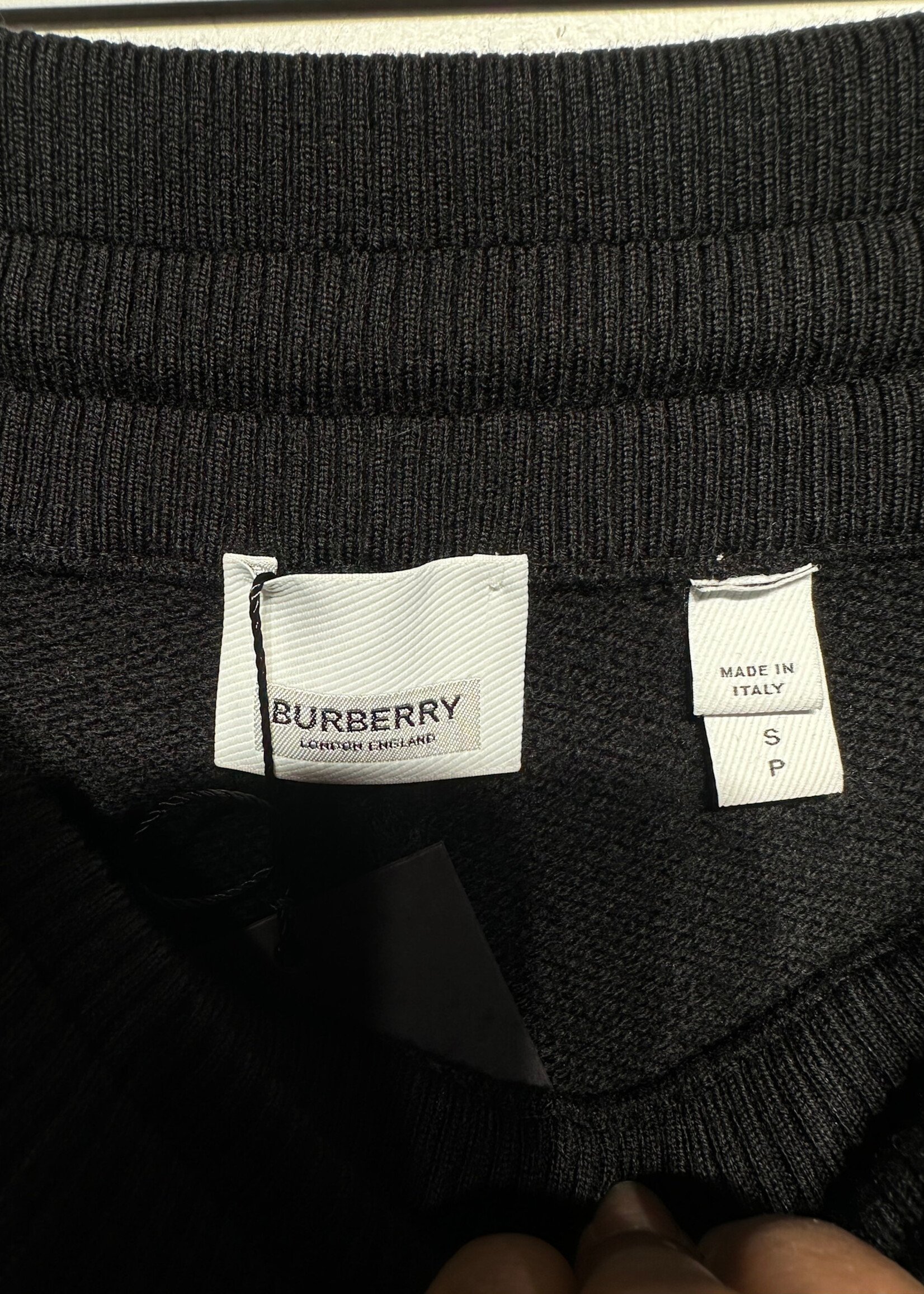 Burberry Black Wool Long Line Shorts 27-30