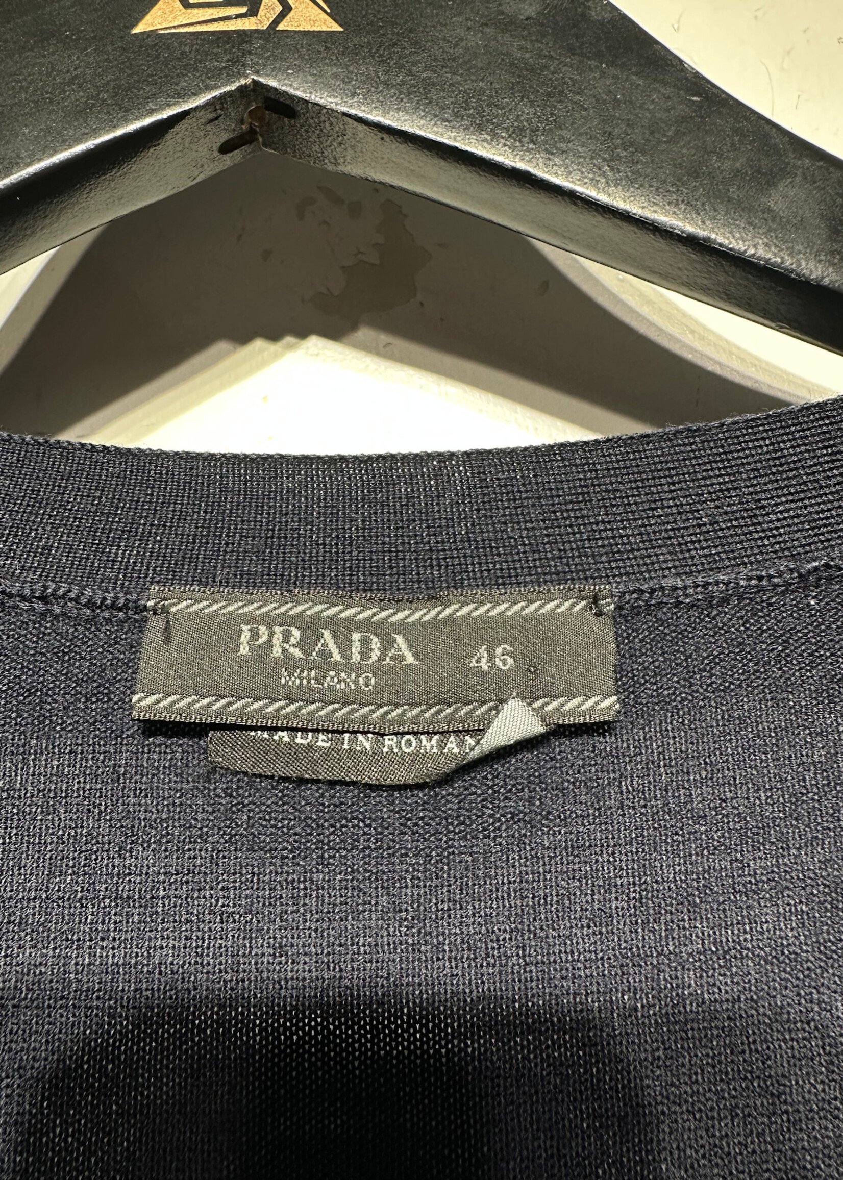 Prada Navy Blue Uniform Cardigan Masc M
