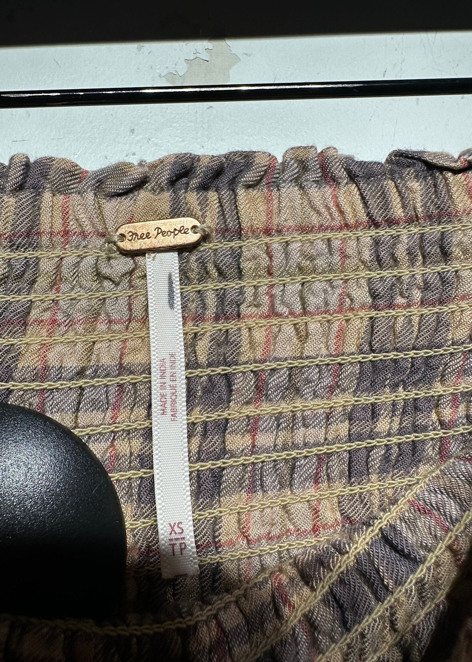 Free People Pink Plaid Layered Mini Skirt 24 (stretch)