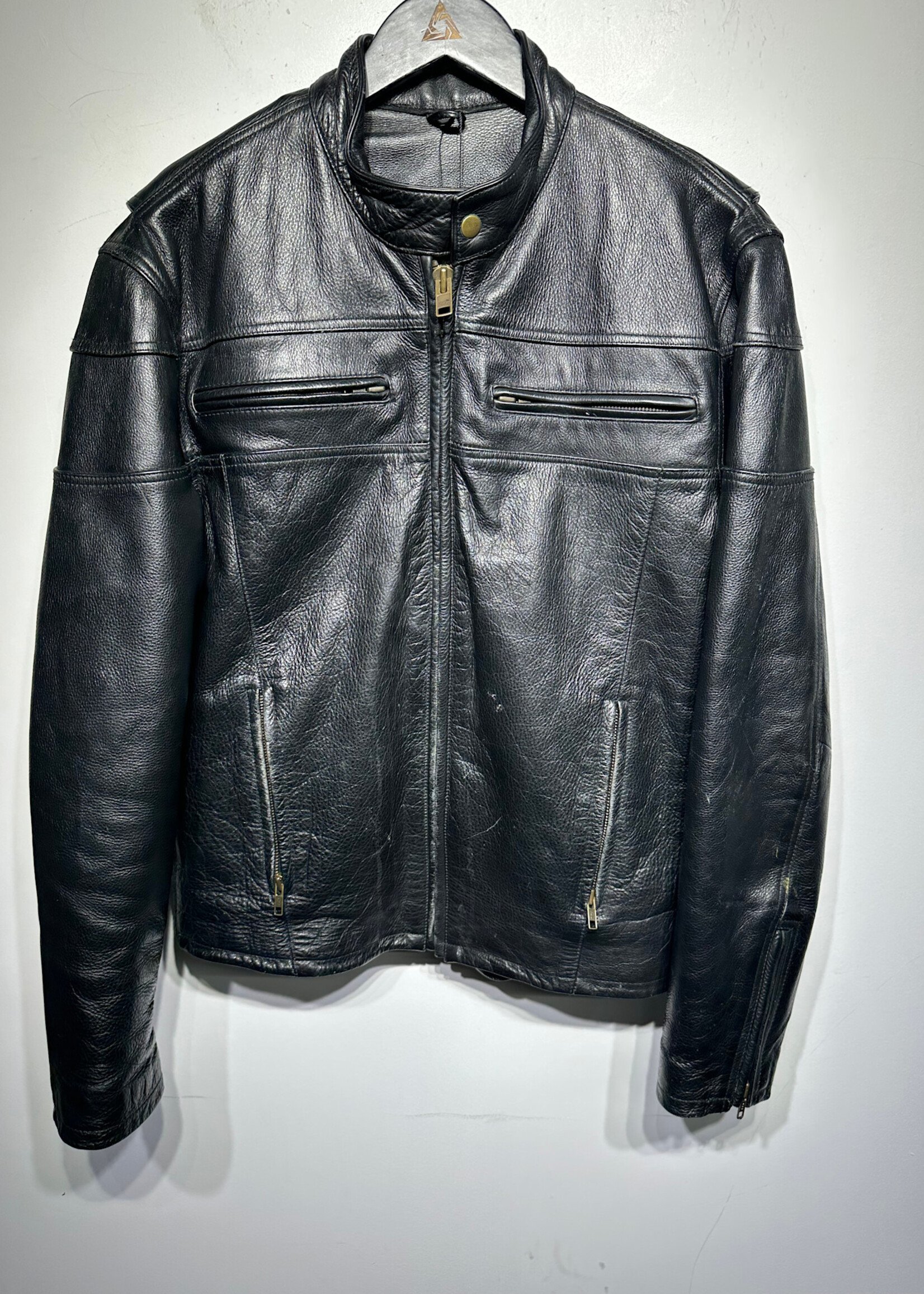 Bikers Club Black Moto Jacket M