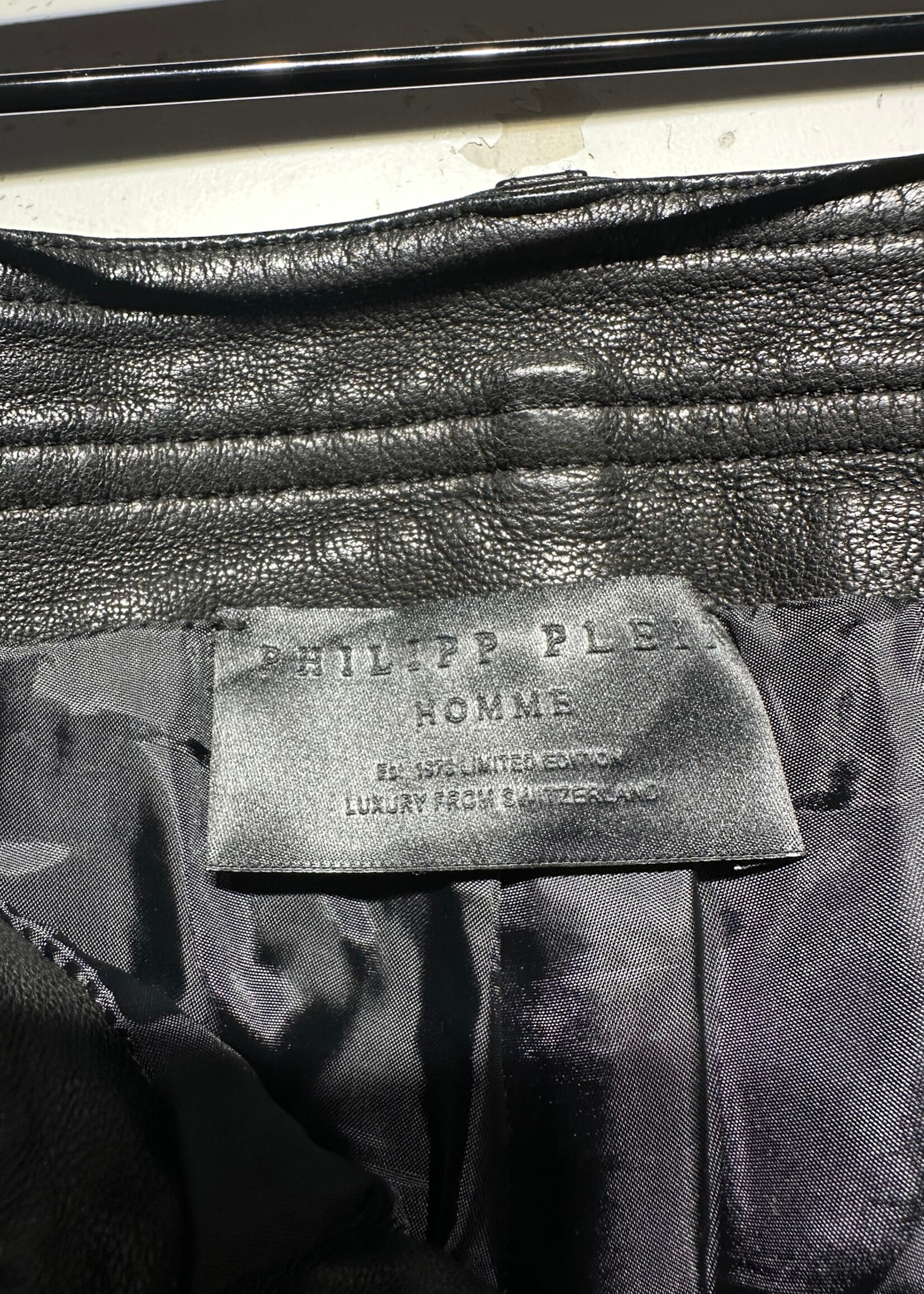 Phillip Plein Side Lace Leather Pant 28