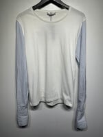 Alexander McQueen Pinstripe Sleeve White LS M