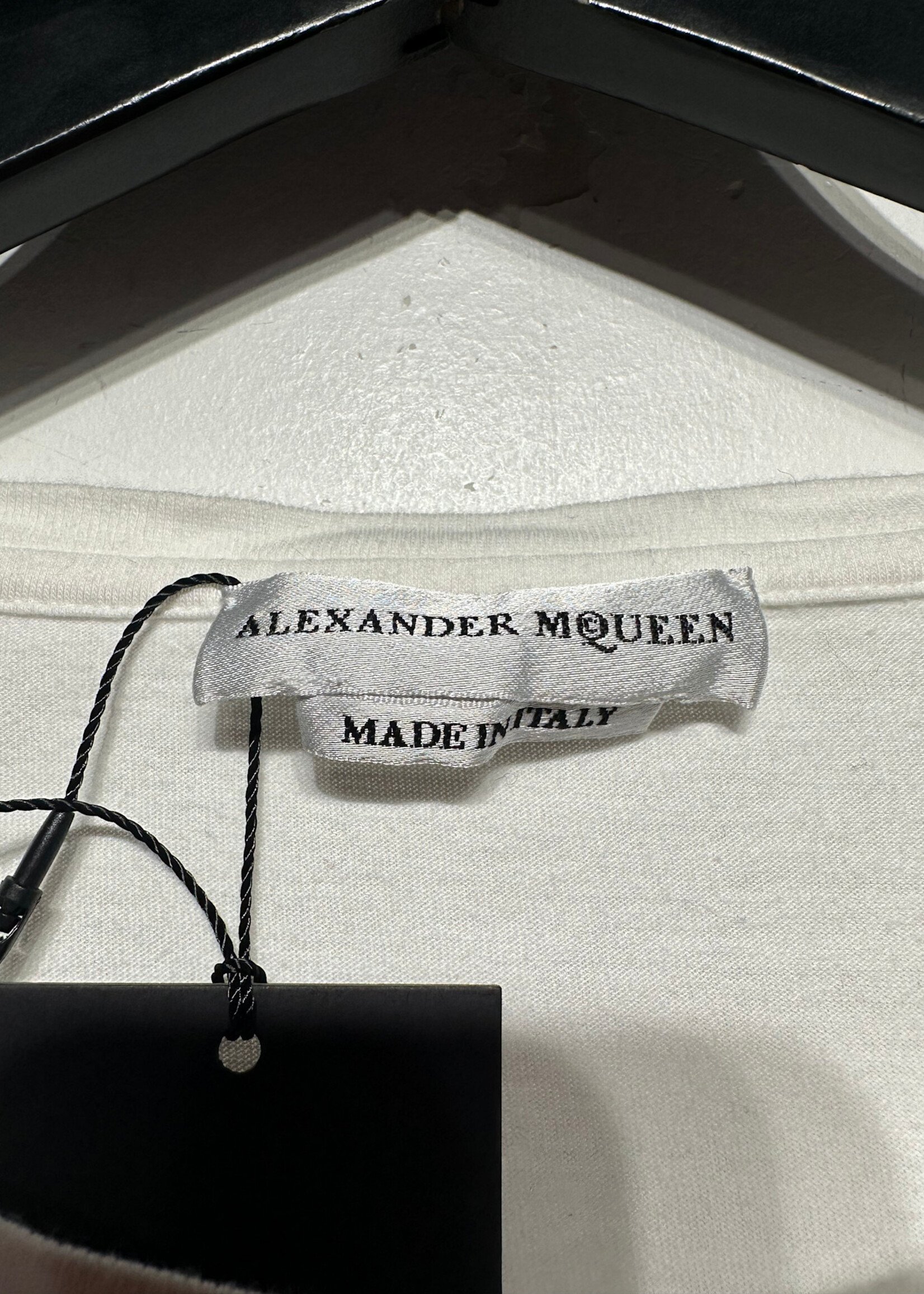 Alexander McQueen Pinstripe Sleeve White LS M
