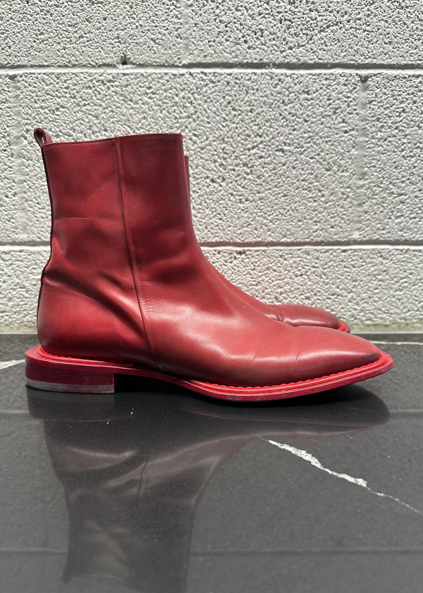 Robeto Cavalli Red Chelsea Boots Masc 41/8
