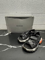 Balenciaga Black Red Track Runner Slide 41/8