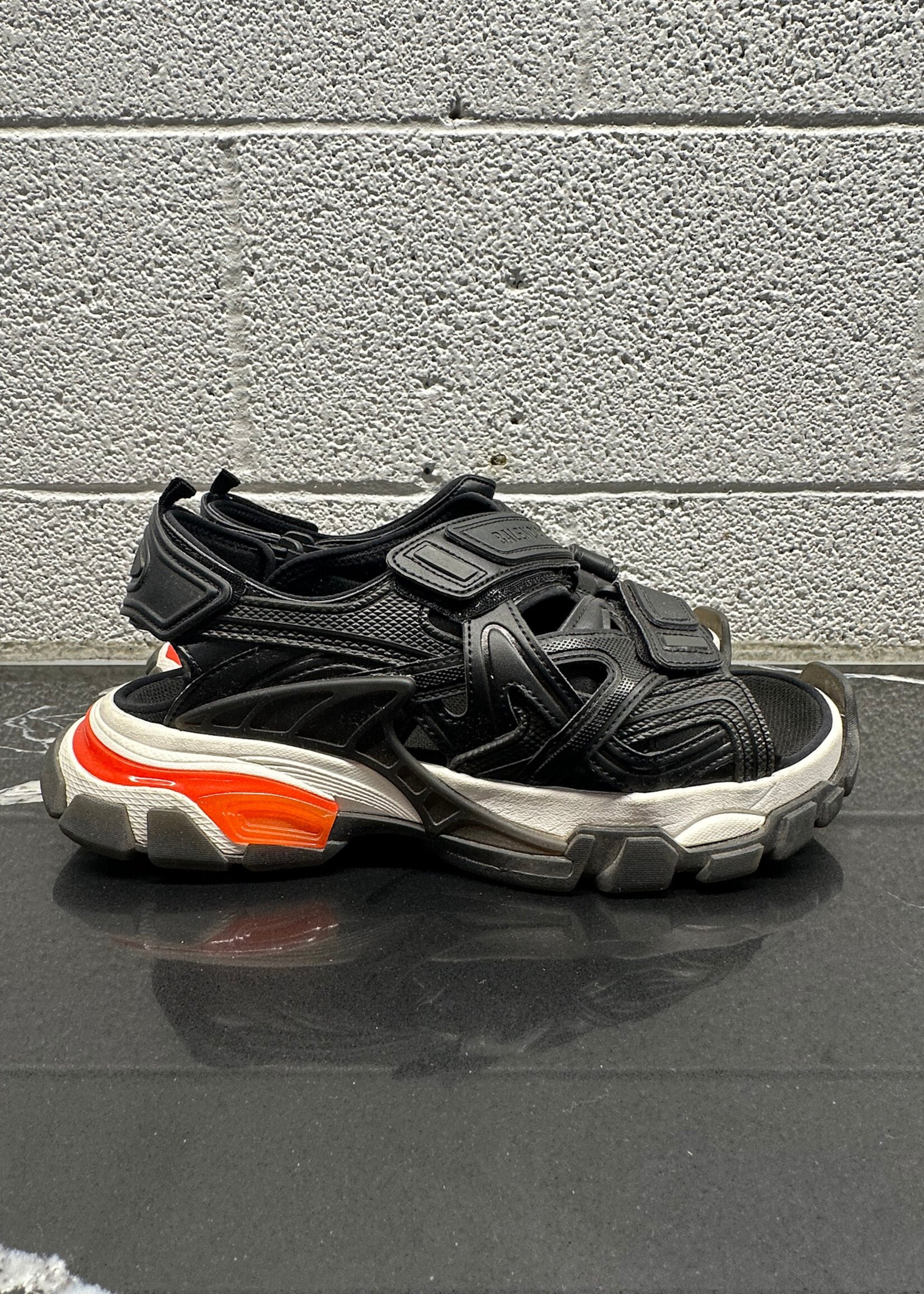 Balenciaga Black Red Track Runner Slide 41/8