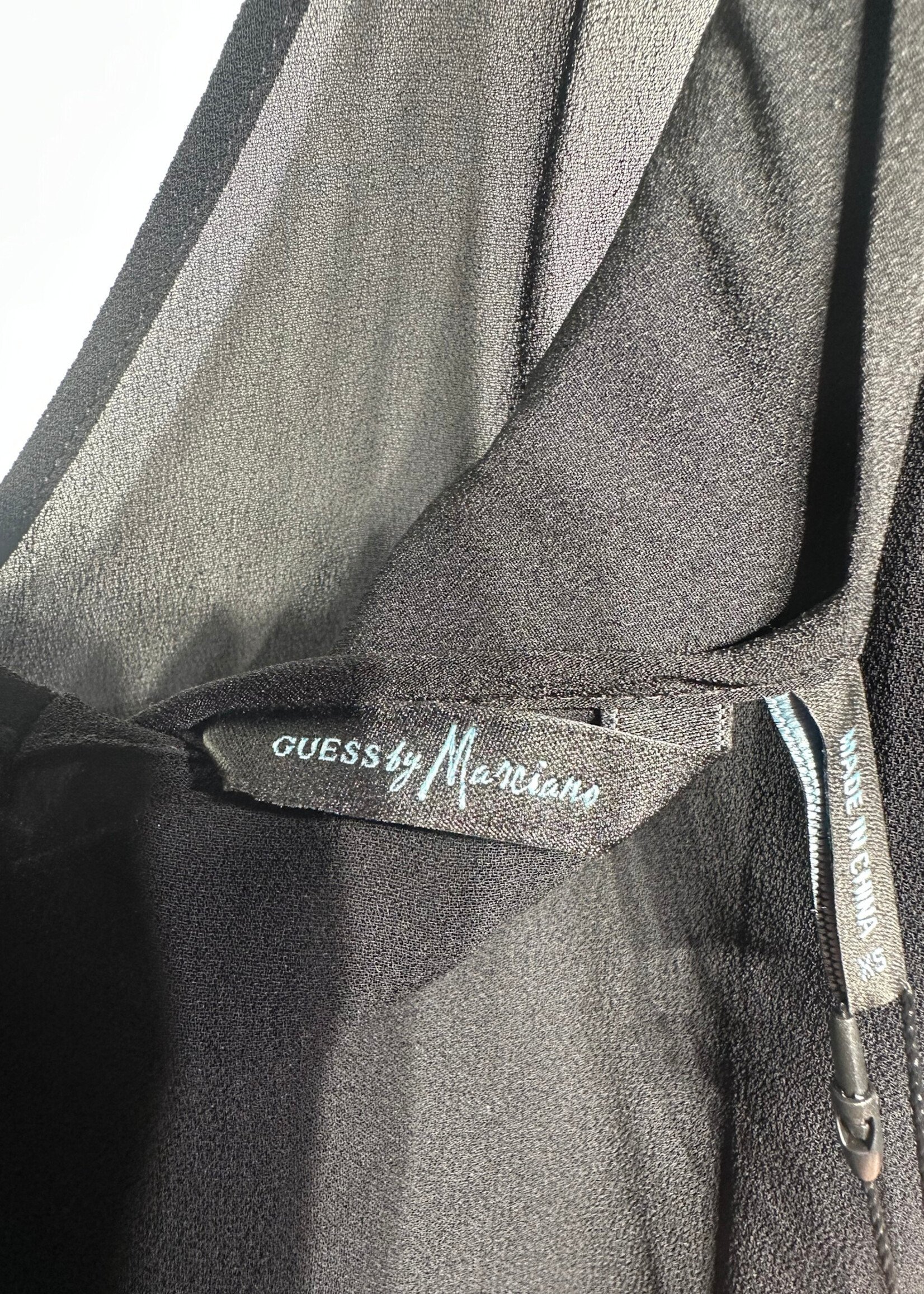 Guess By Maricano Black Feathered Dress Fem S