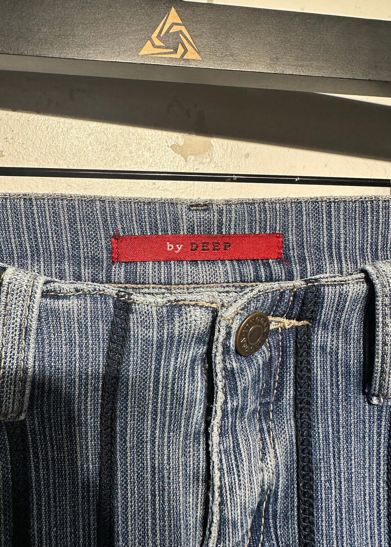 By Deep Y2K Faded Pisntripe Jeans 26