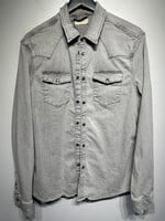 Allsaints Light Grey Wash Flannel L