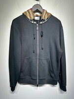 Burberry Black Plaid Hood Jacket S