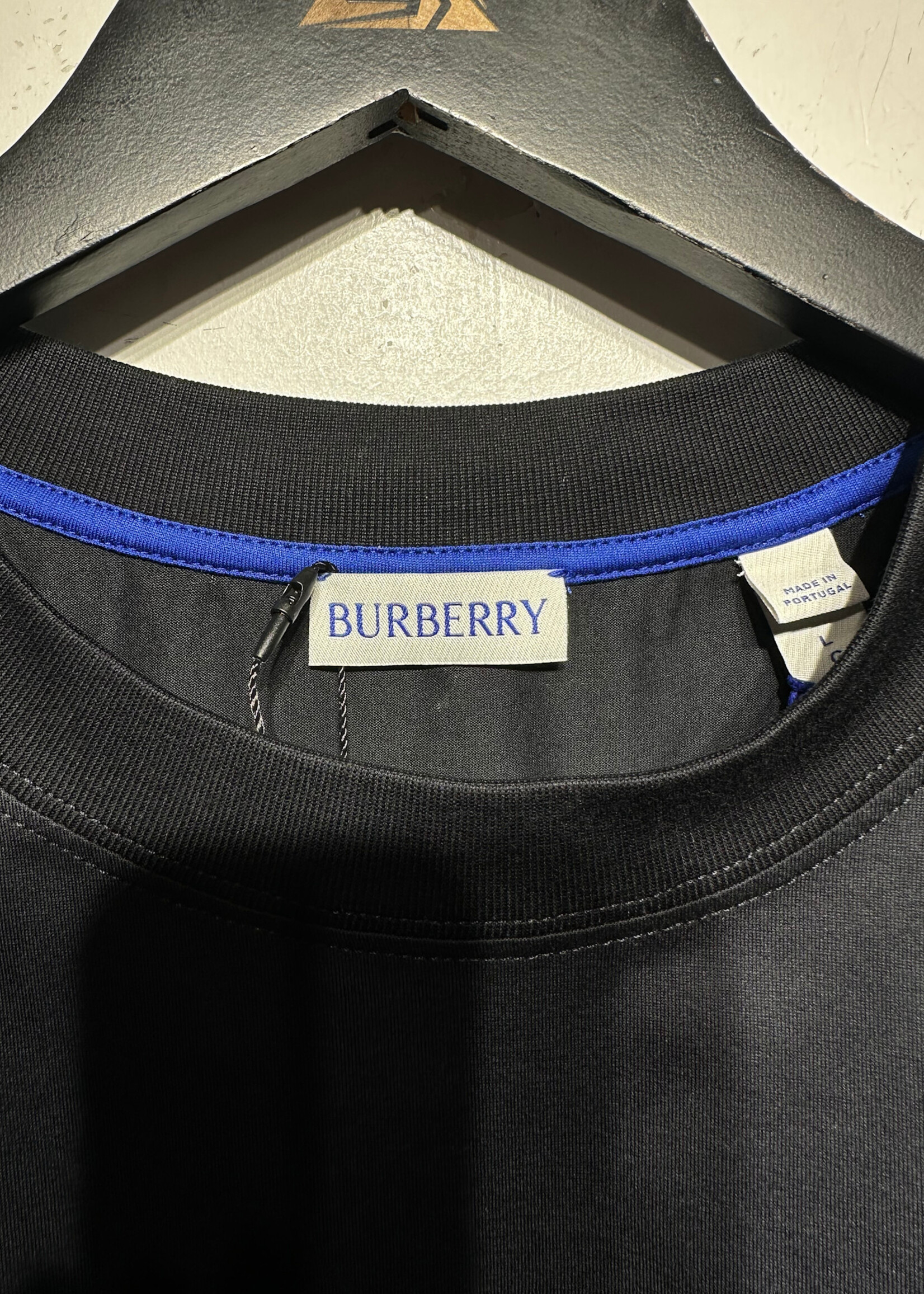 Burberry NWT Black Blue Horse Tee L