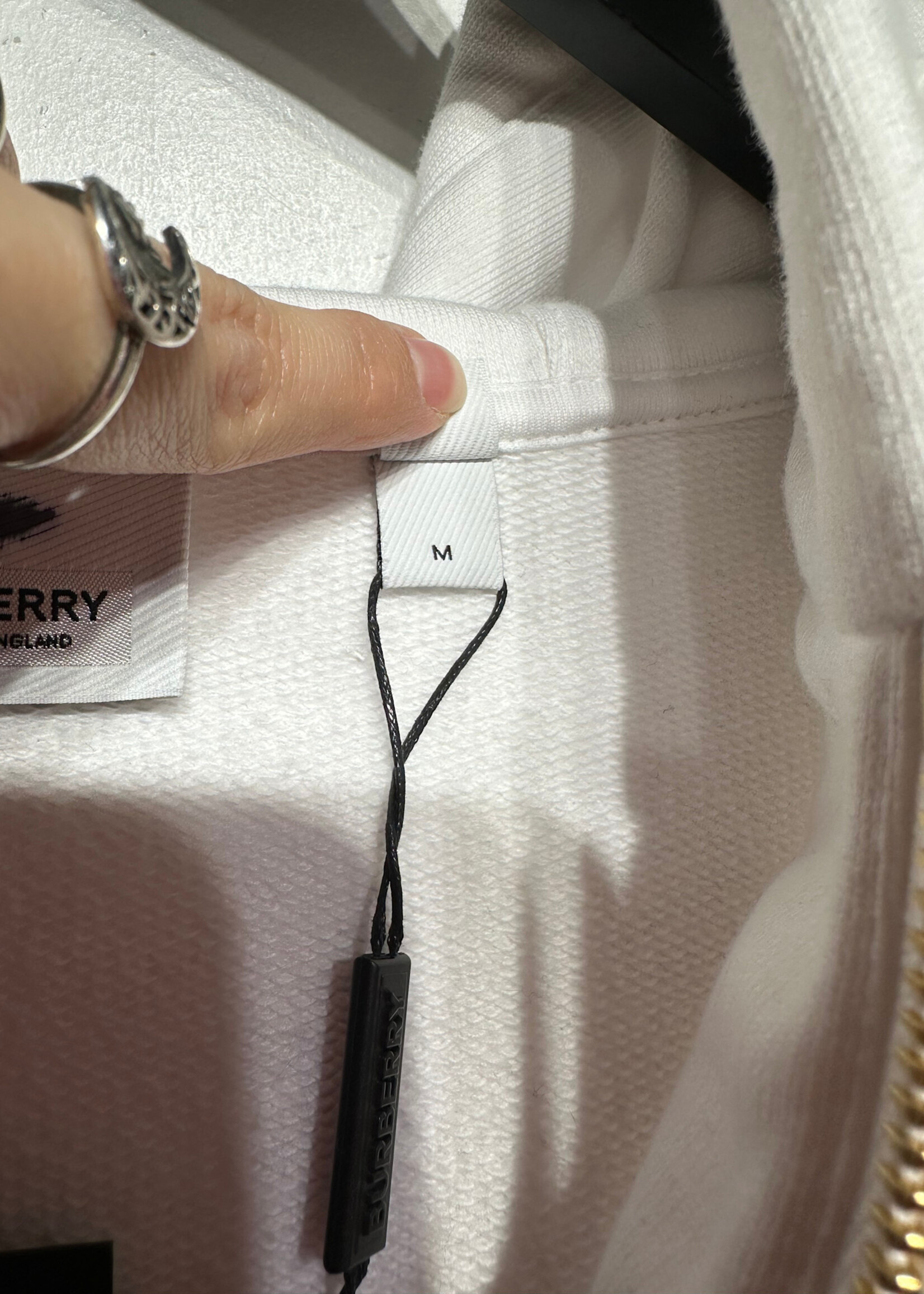 Burberry NWT White Red Jacket M