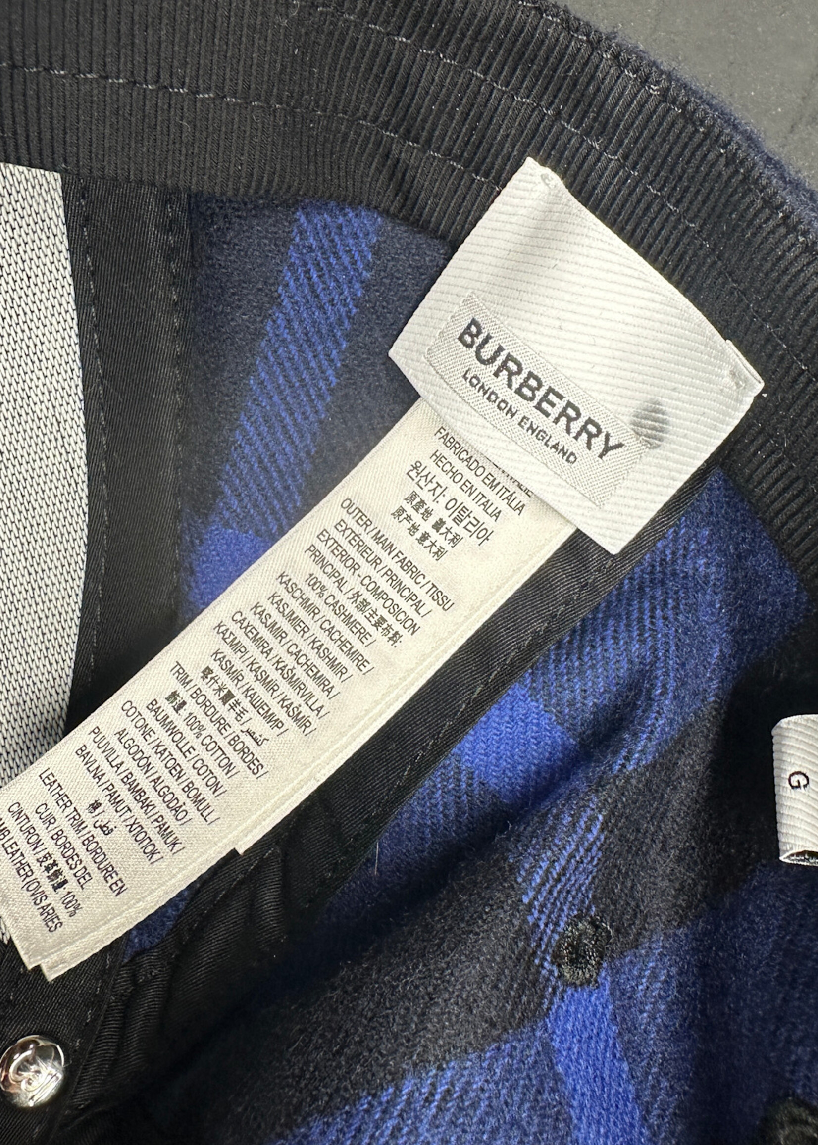 Burberry Blue plaid Cap