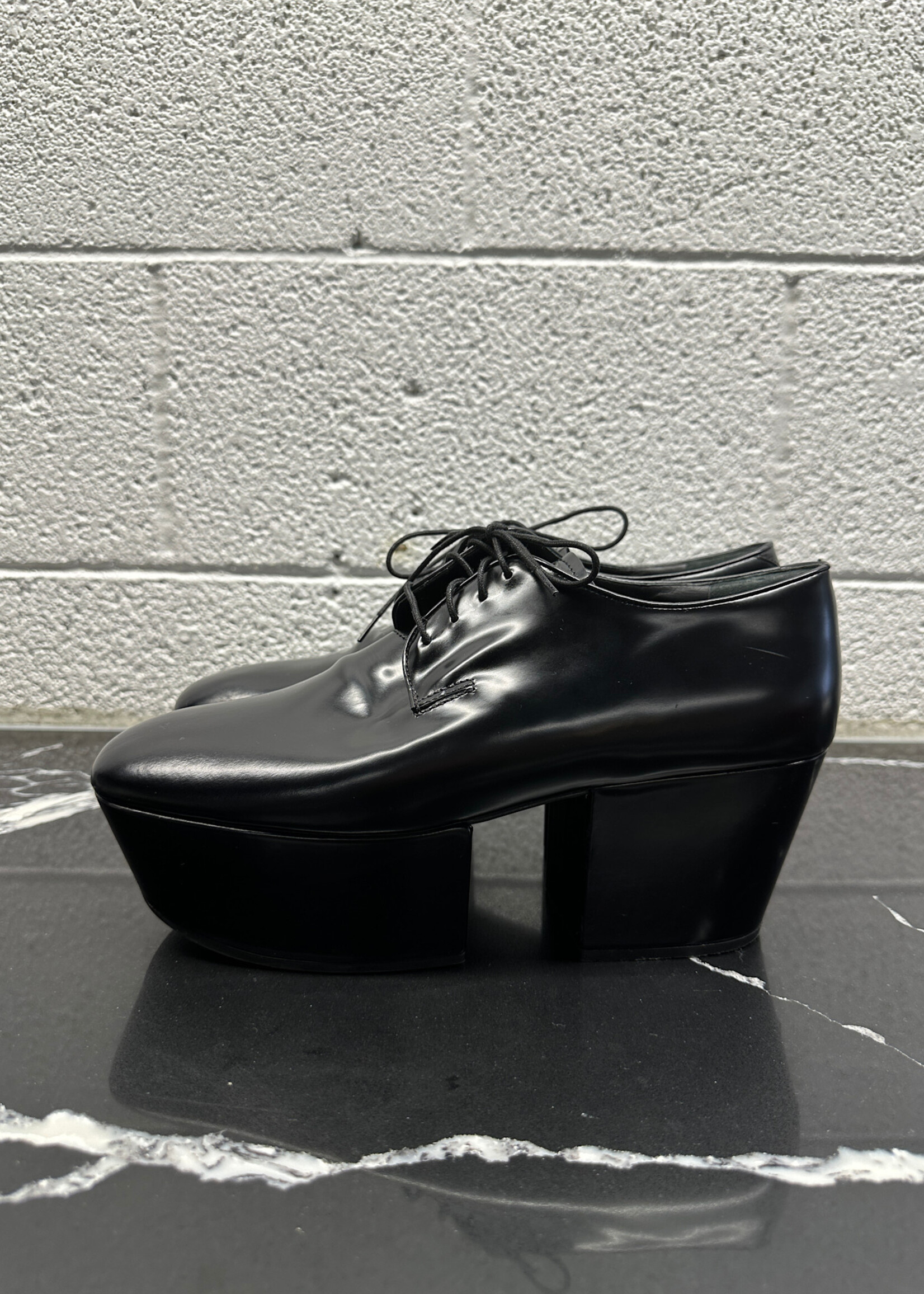 Prada Chunky Heel Derbies Masc 8 Fem 9.5 AS IS