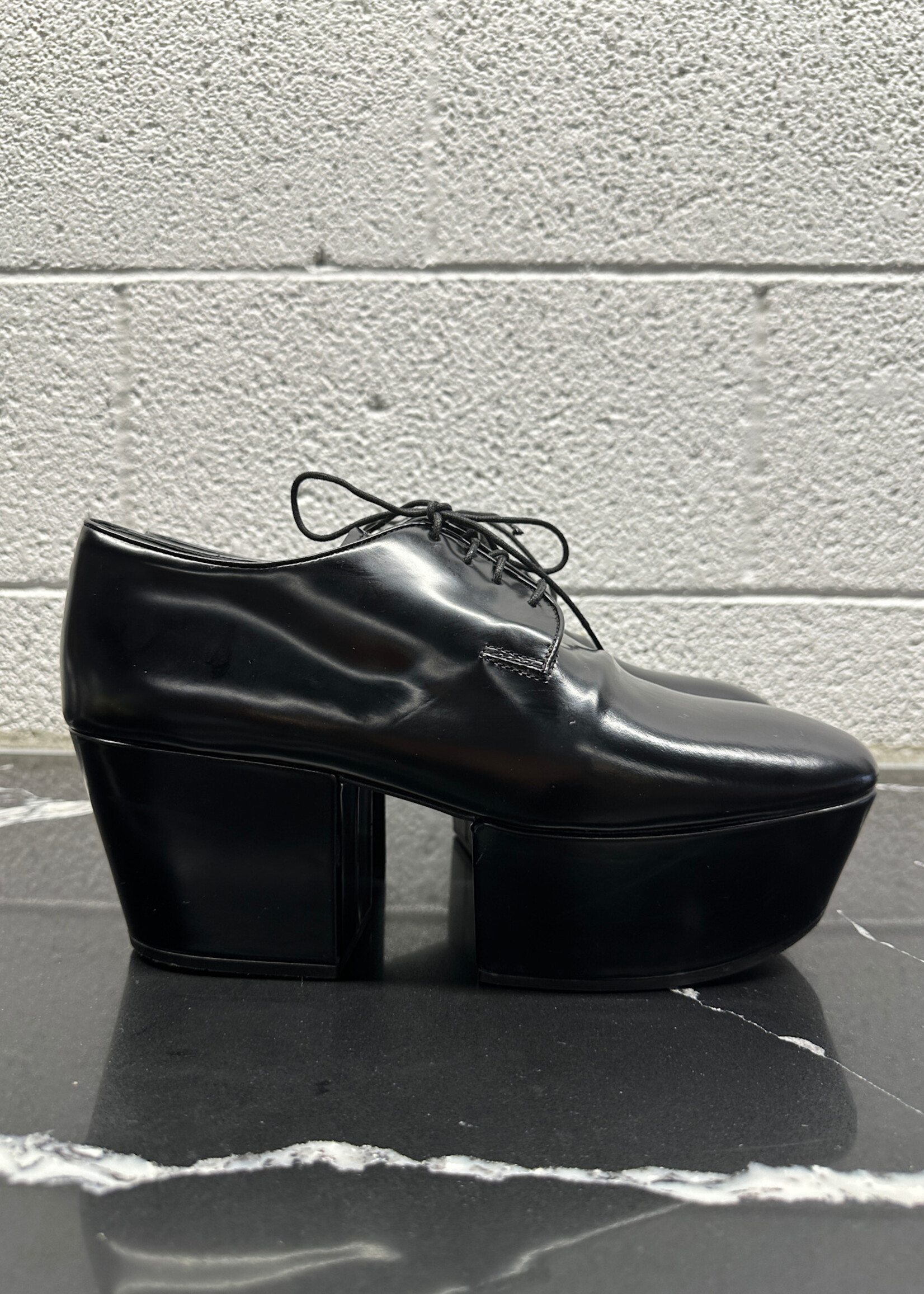 Prada Chunky Heel Derbies Masc 8 Fem 9.5 AS IS