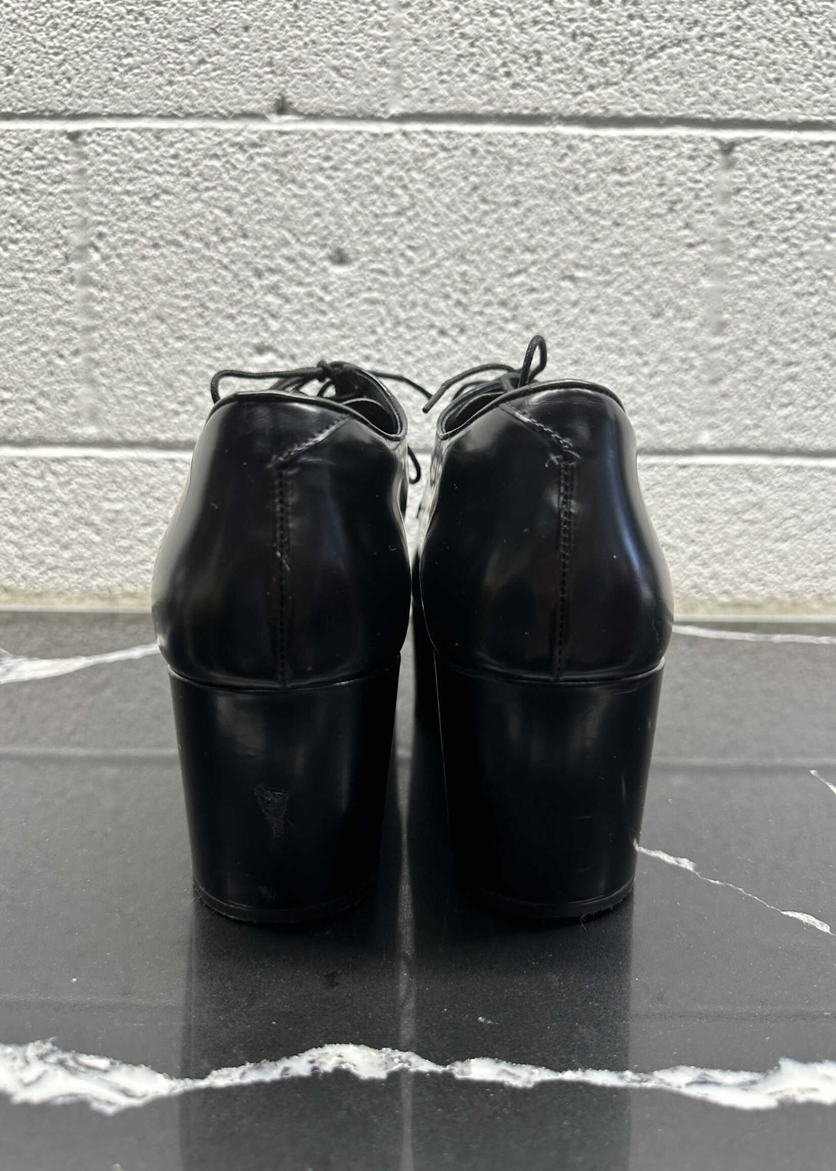 Prada Chunky Heel Derbies Masc 8 Fem 9.5 AS IS