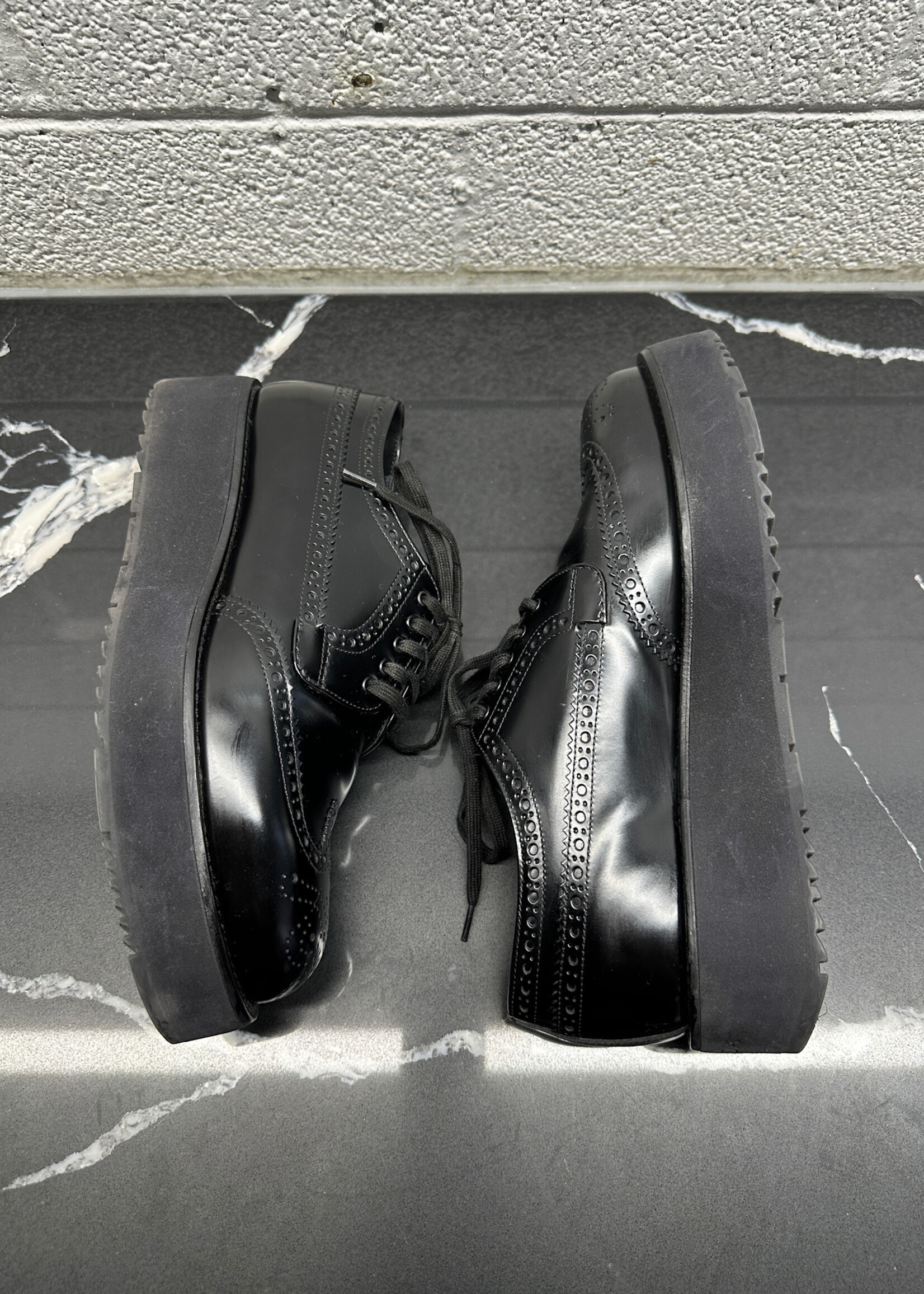 Prada Black Oxfords AS IS 7/ Fits US 8.5
