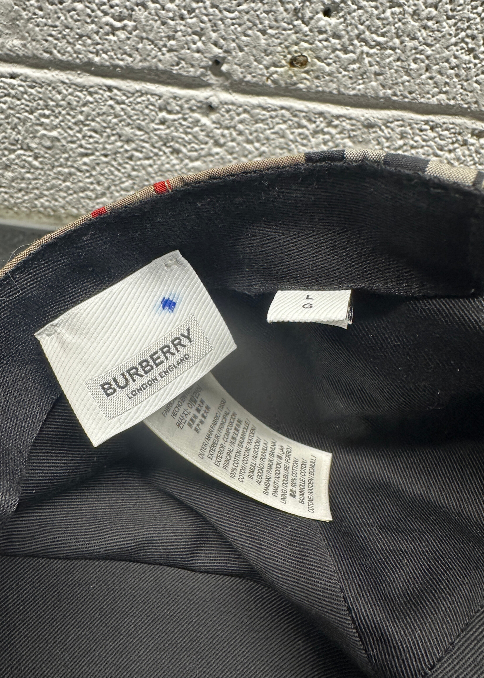 Burberry Tan Plaid cap