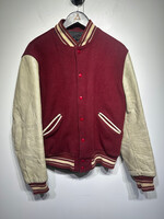 Vintage Red and Cream Varsity Jacket L
