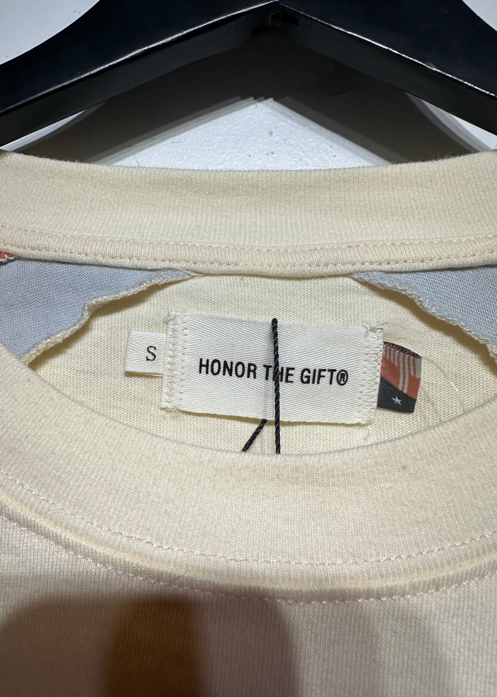 NWT Honor The Gift Cream Multi Shirt S
