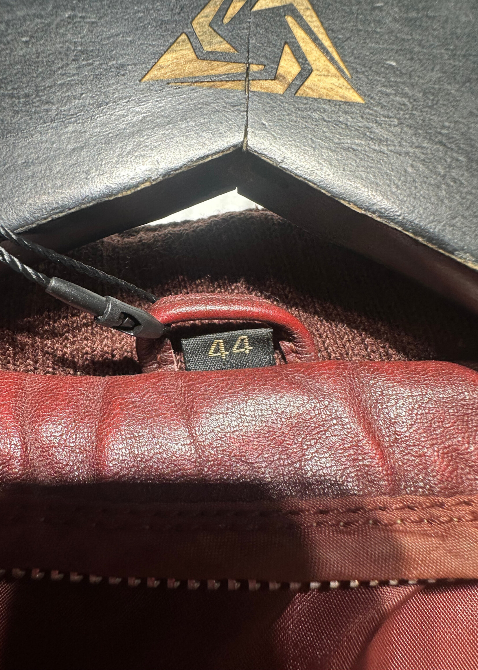 Vintage Red Leather Members Only Style Jacket L