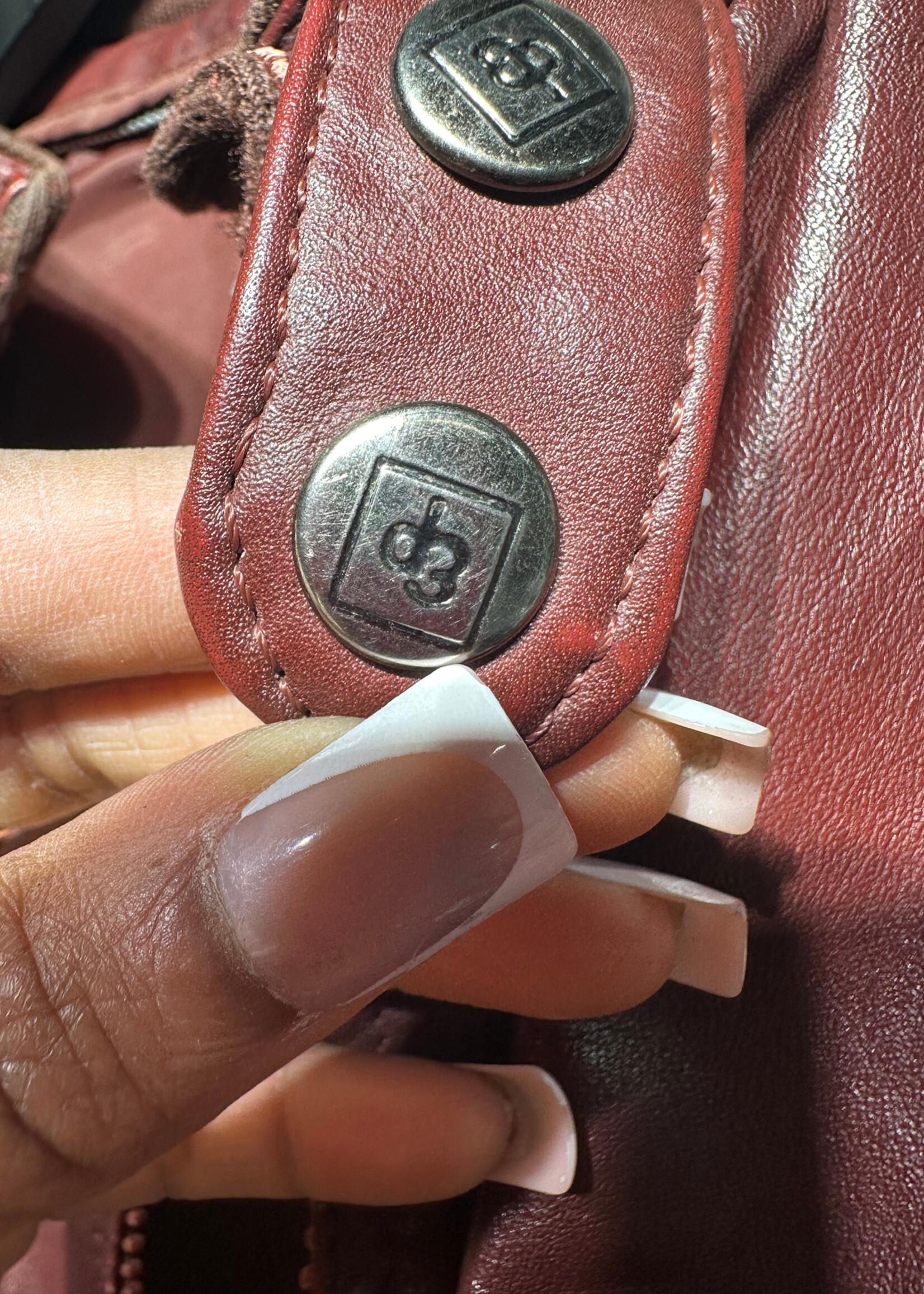 Vintage Red Leather Members Only Style Jacket L