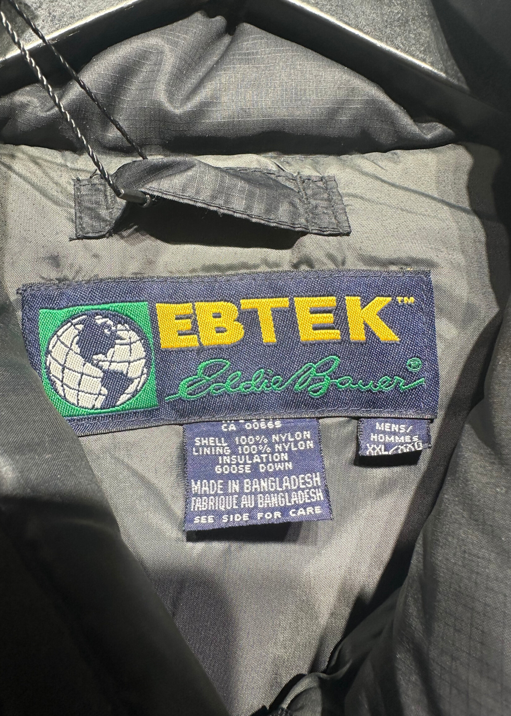 Ebtek Black Puffer Vest Masc XXL