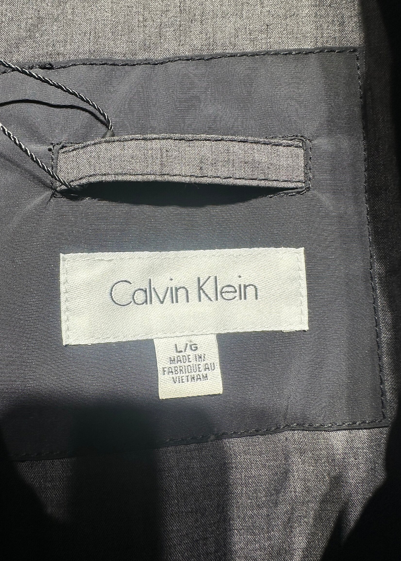 Calvin Klein Black Nylon Café Jacket L