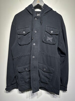 Tapout Black Cargo Zip Up Jacket XL
