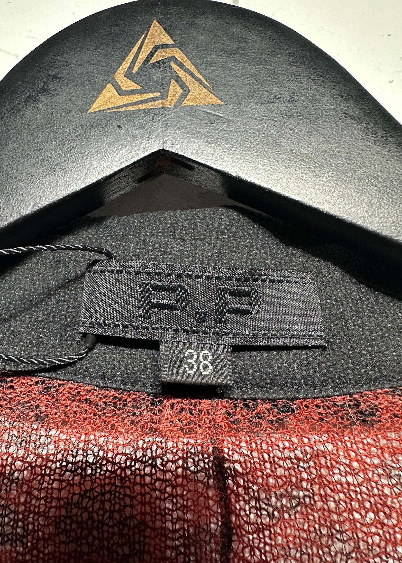 PP Red Cheetah Layered Corset Blouse M