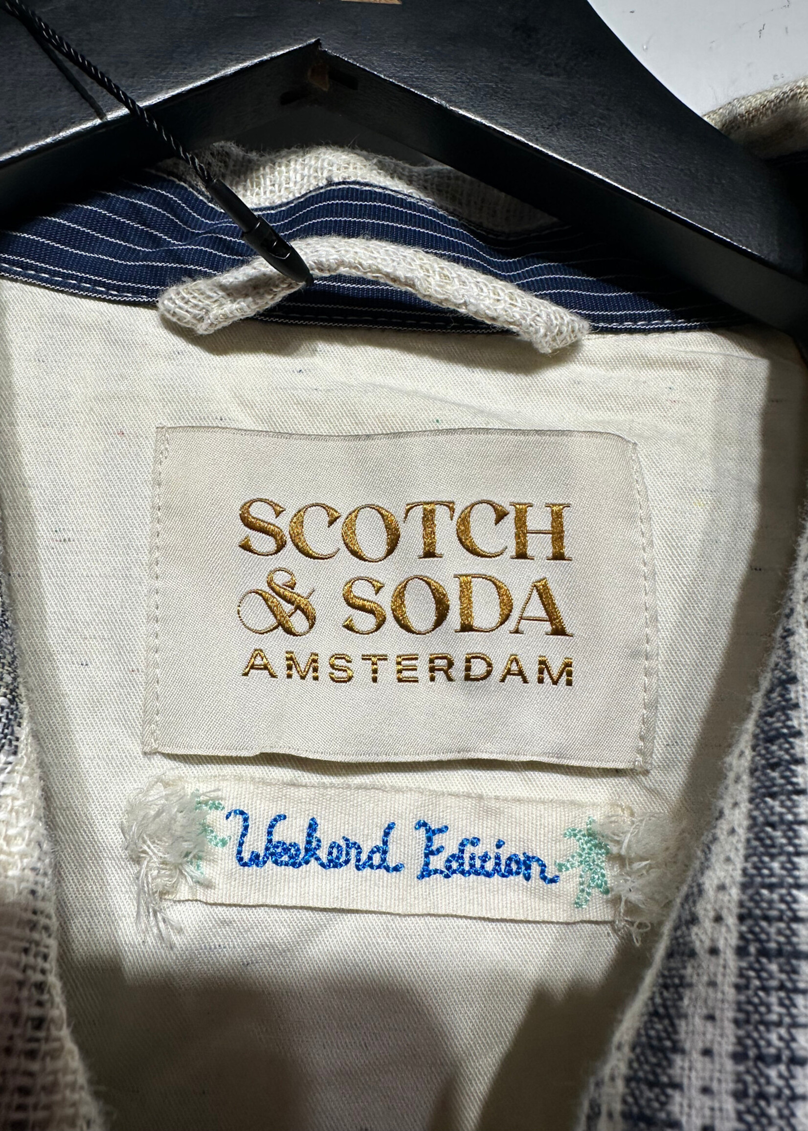 Scotch & Soda Beige Patchwork Flannel L