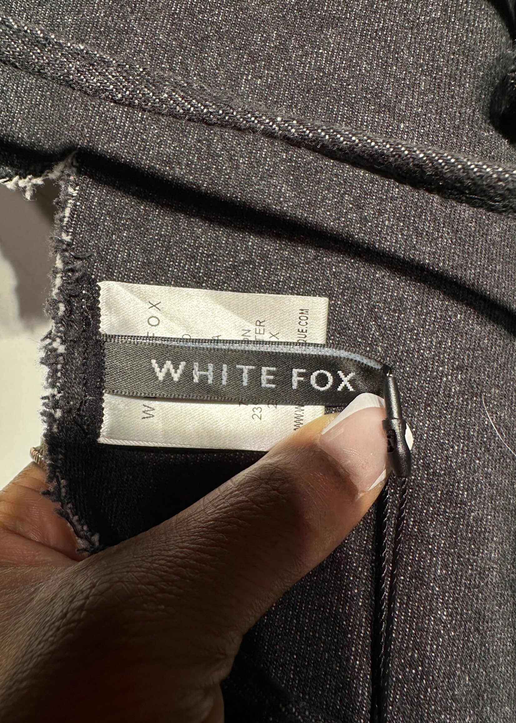 White Fox Rhinstone Butterfly Top M/L