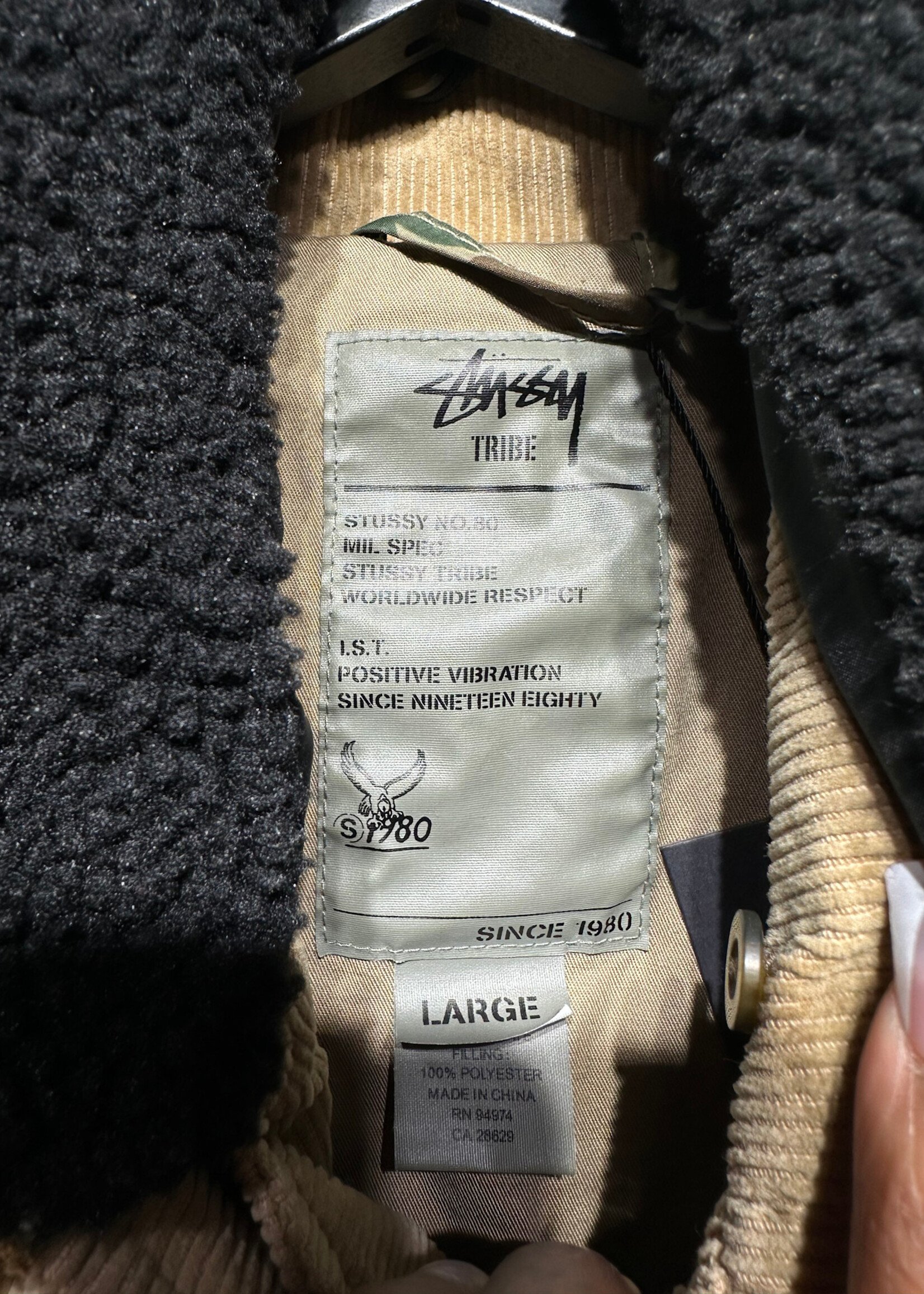 Stussy Tan Corduroy Jacket L As Is Masc